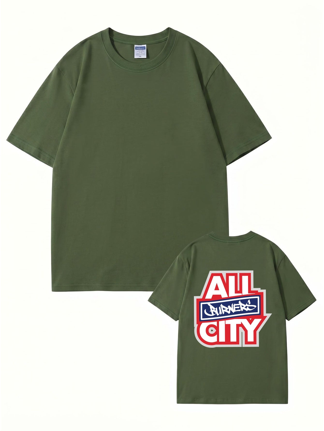 All Burners City Graphic Print T-Shirt - Heavyweight 200gsm Cotton