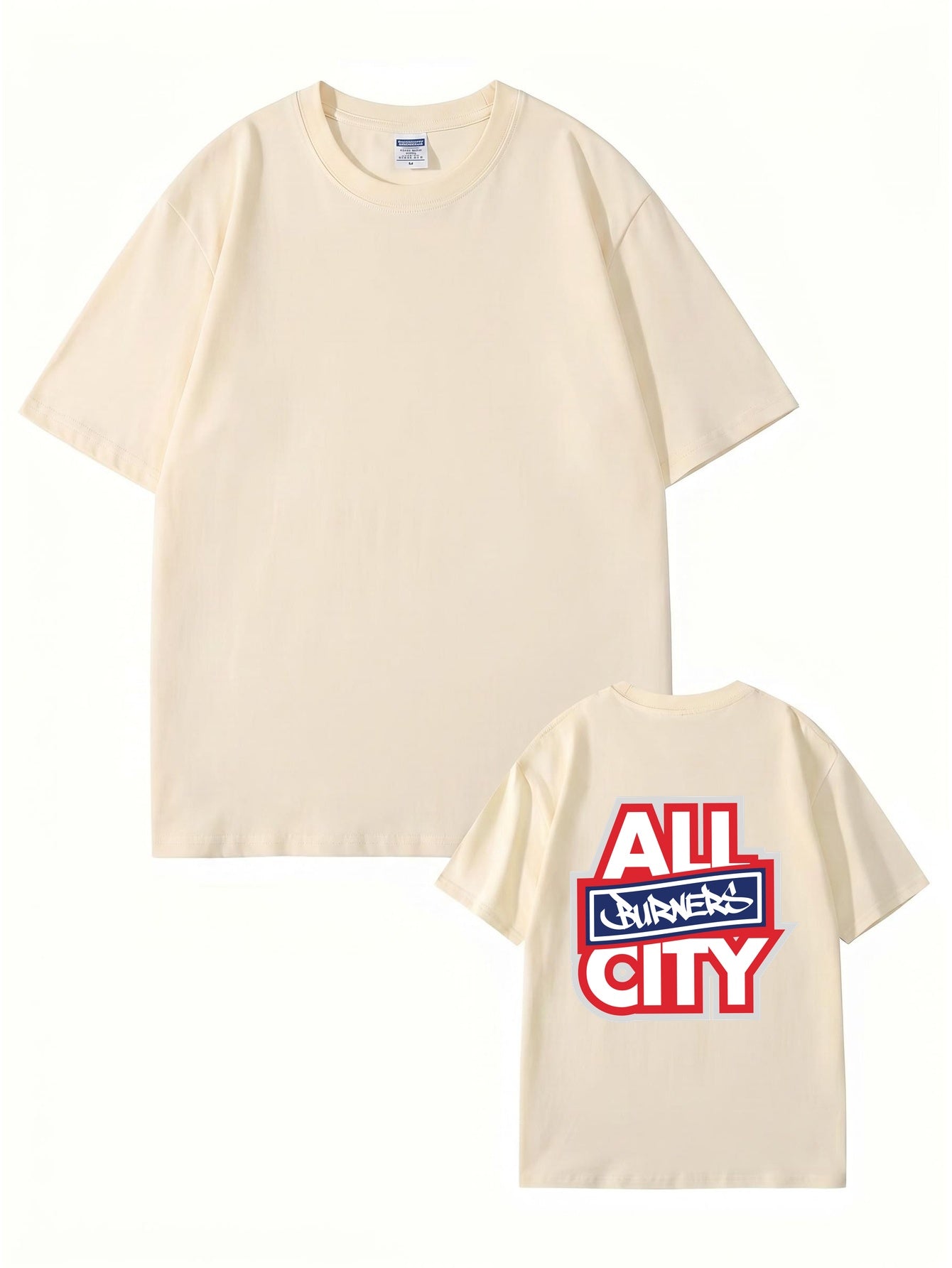 All Burners City Graphic Print T-Shirt - Heavyweight 200gsm Cotton