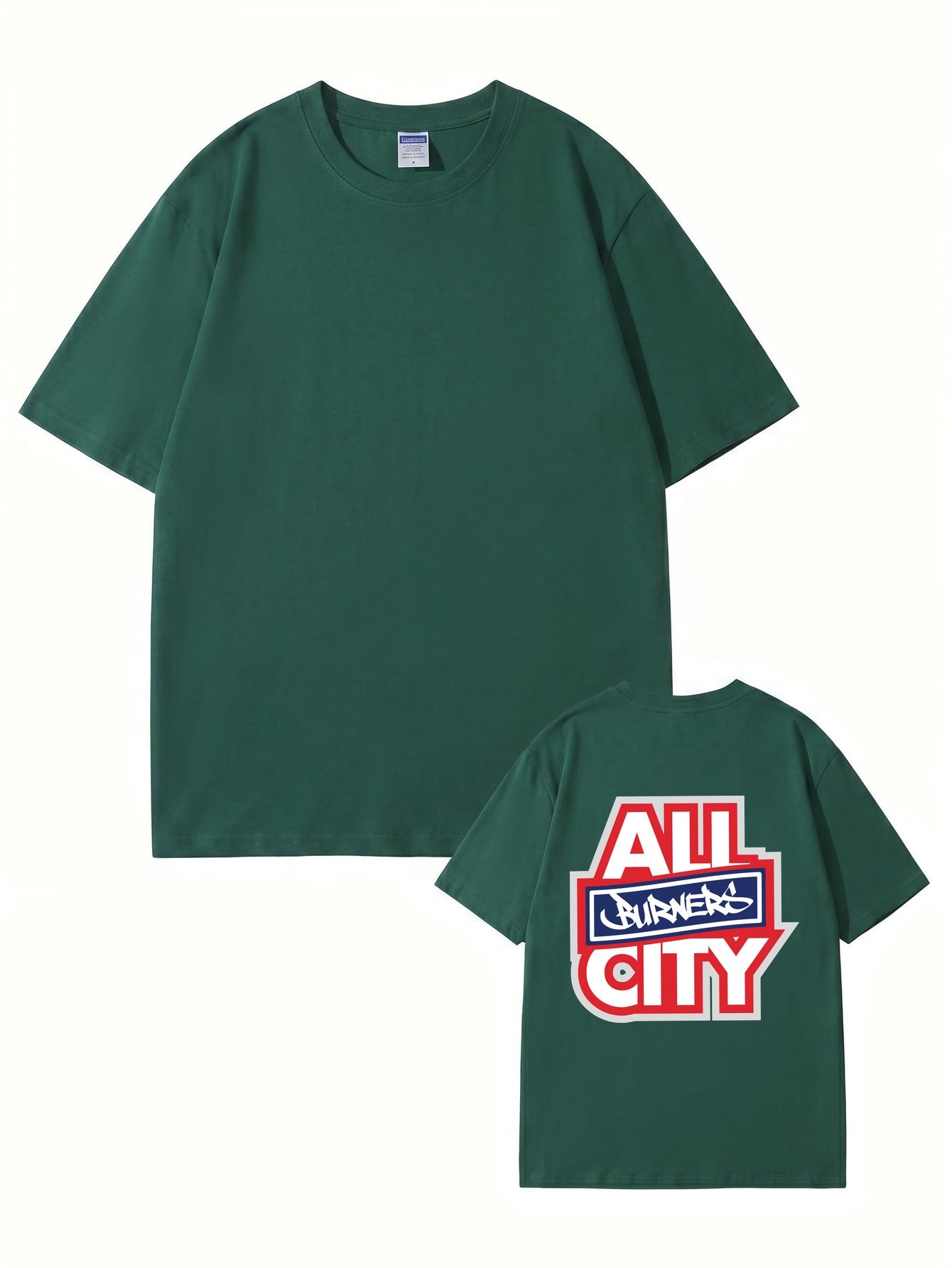 All Burners City Graphic Print T-Shirt - Heavyweight 200gsm Cotton