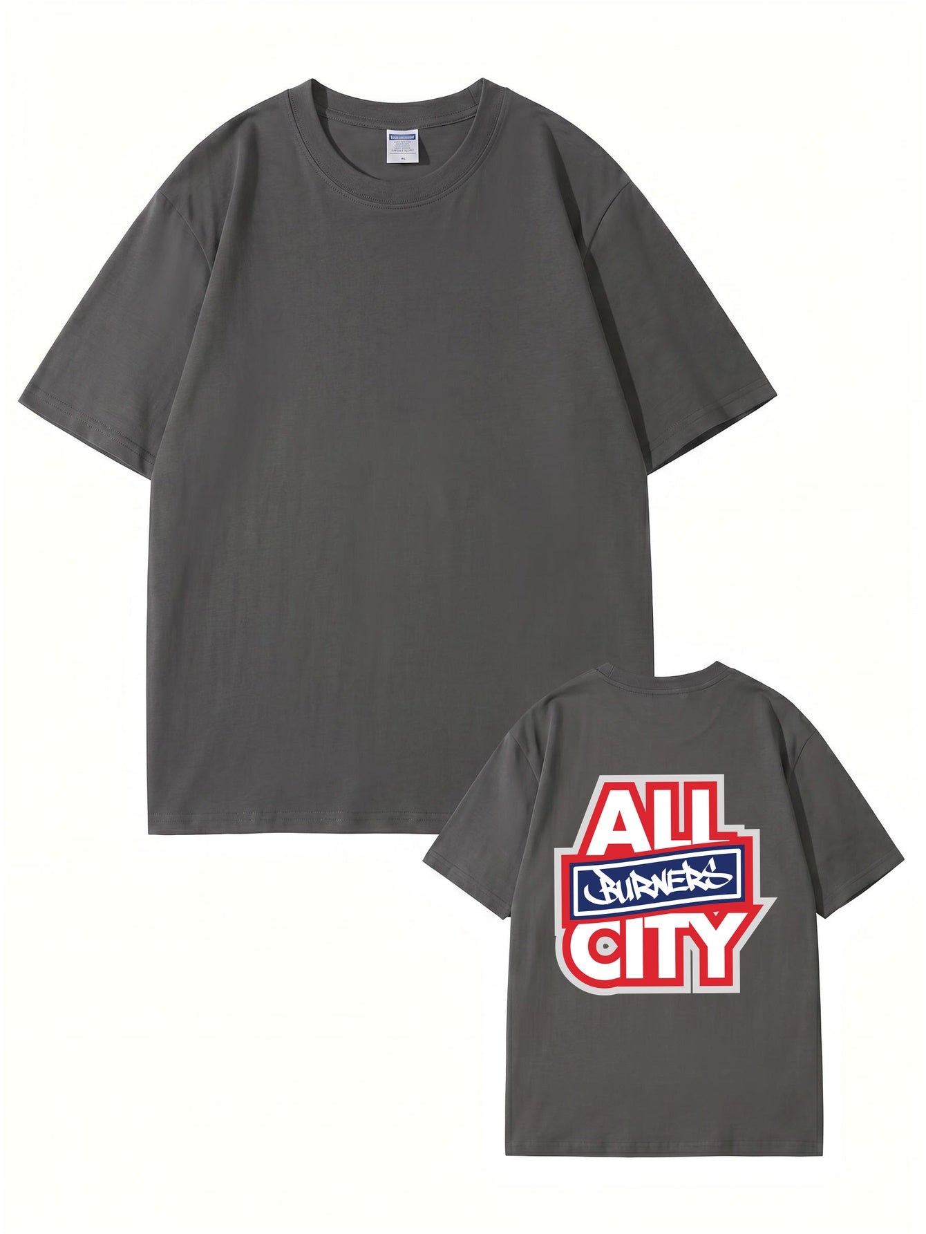 All Burners City Graphic Print T-Shirt - Heavyweight 200gsm Cotton