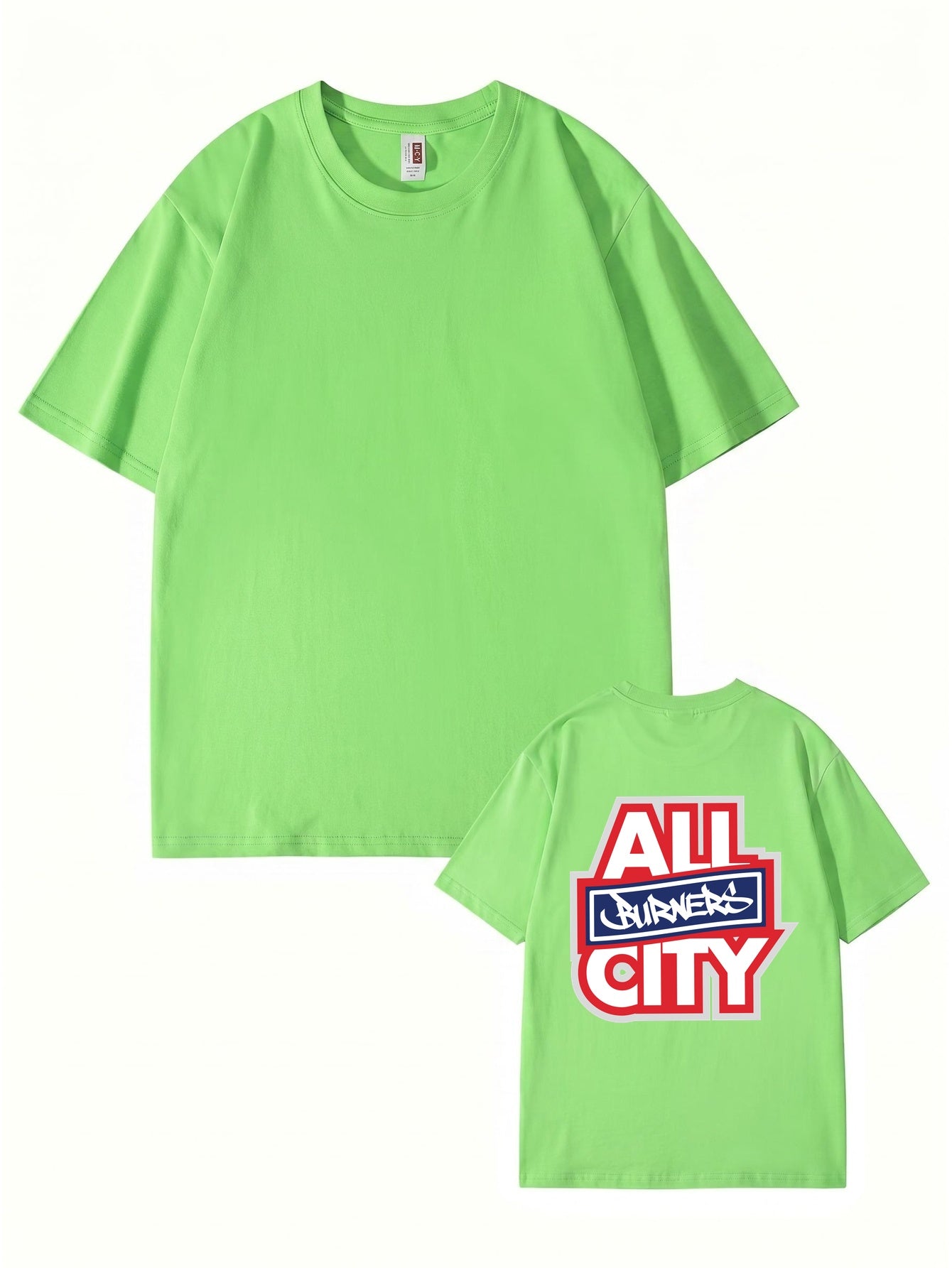 All Burners City Graphic Print T-Shirt - Heavyweight 200gsm Cotton