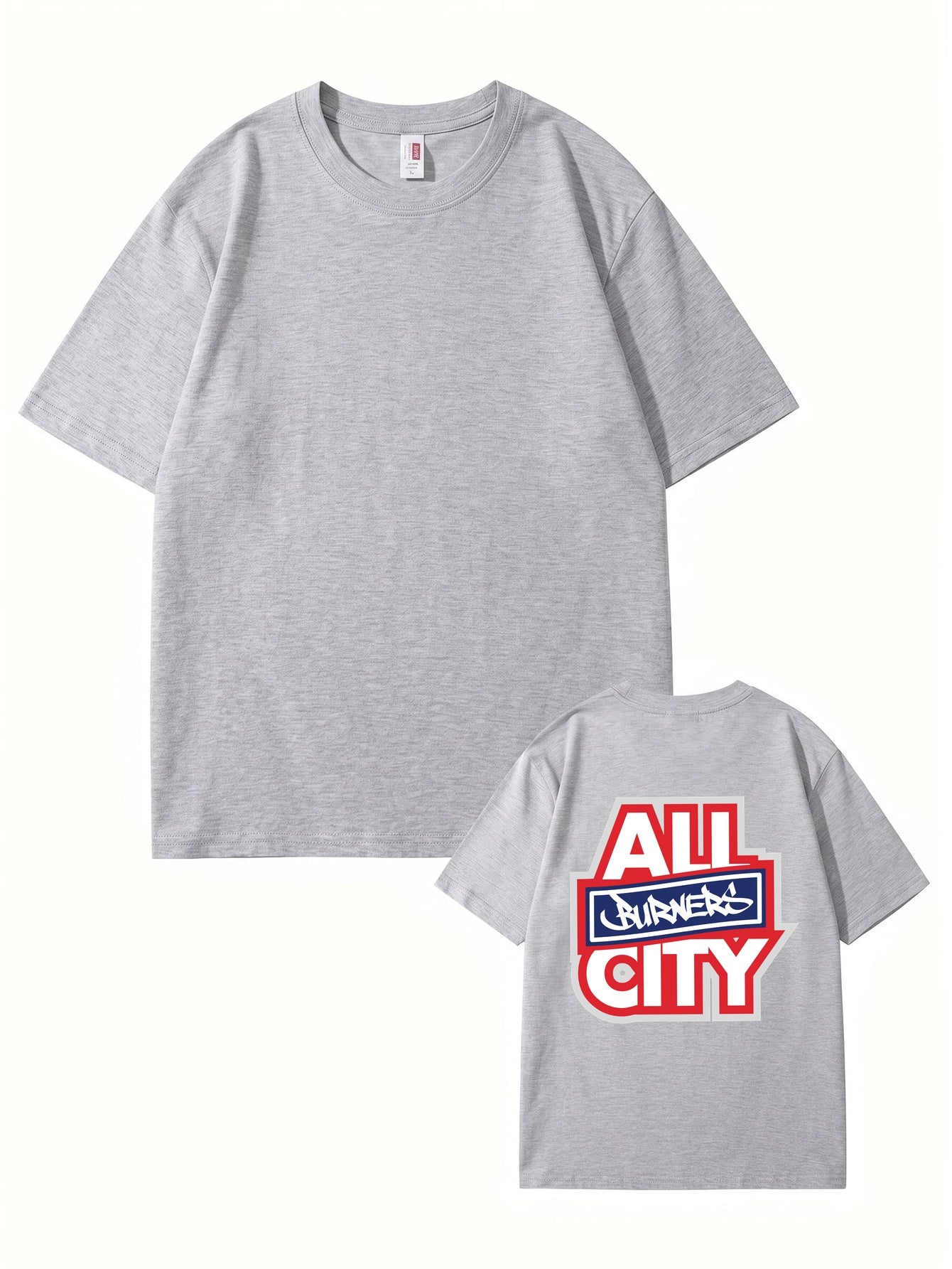 All Burners City Graphic Print T-Shirt - Heavyweight 200gsm Cotton