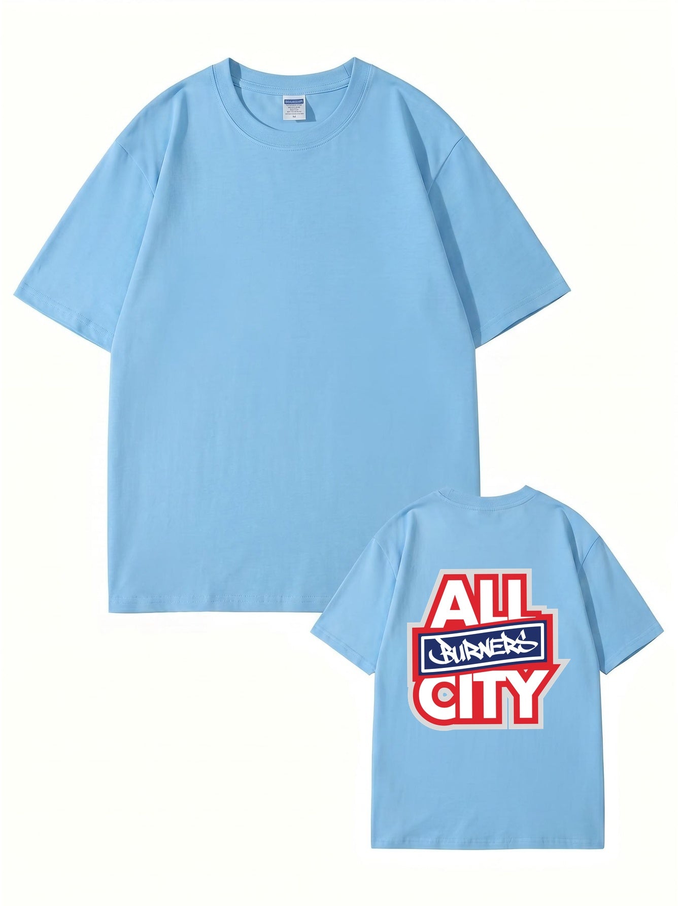 All Burners City Graphic Print T-Shirt - Heavyweight 200gsm Cotton