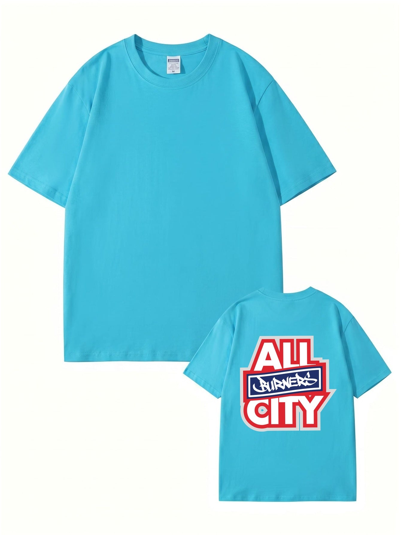 All Burners City Graphic Print T-Shirt - Heavyweight 200gsm Cotton