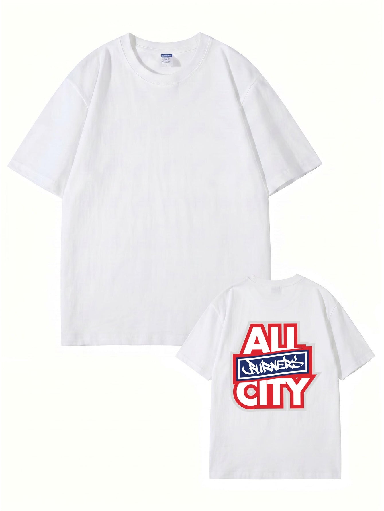 All Burners City Graphic Print T-Shirt - Heavyweight 200gsm Cotton