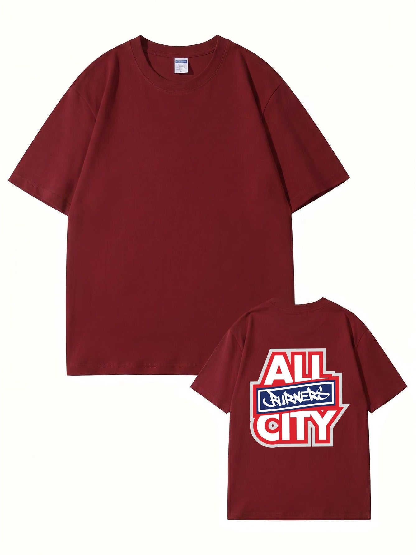 All Burners City Graphic Print T-Shirt - Heavyweight 200gsm Cotton