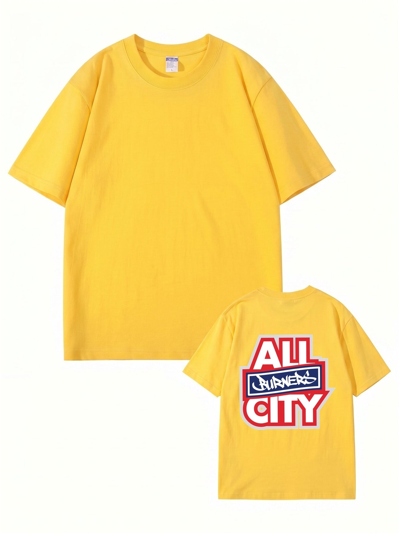 All Burners City Graphic Print T-Shirt - Heavyweight 200gsm Cotton
