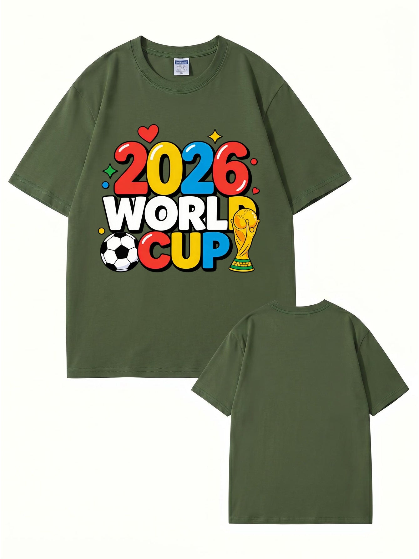 2026 World Cup Soccer Graphic T-Shirt - Premium 100% Cotton Tee