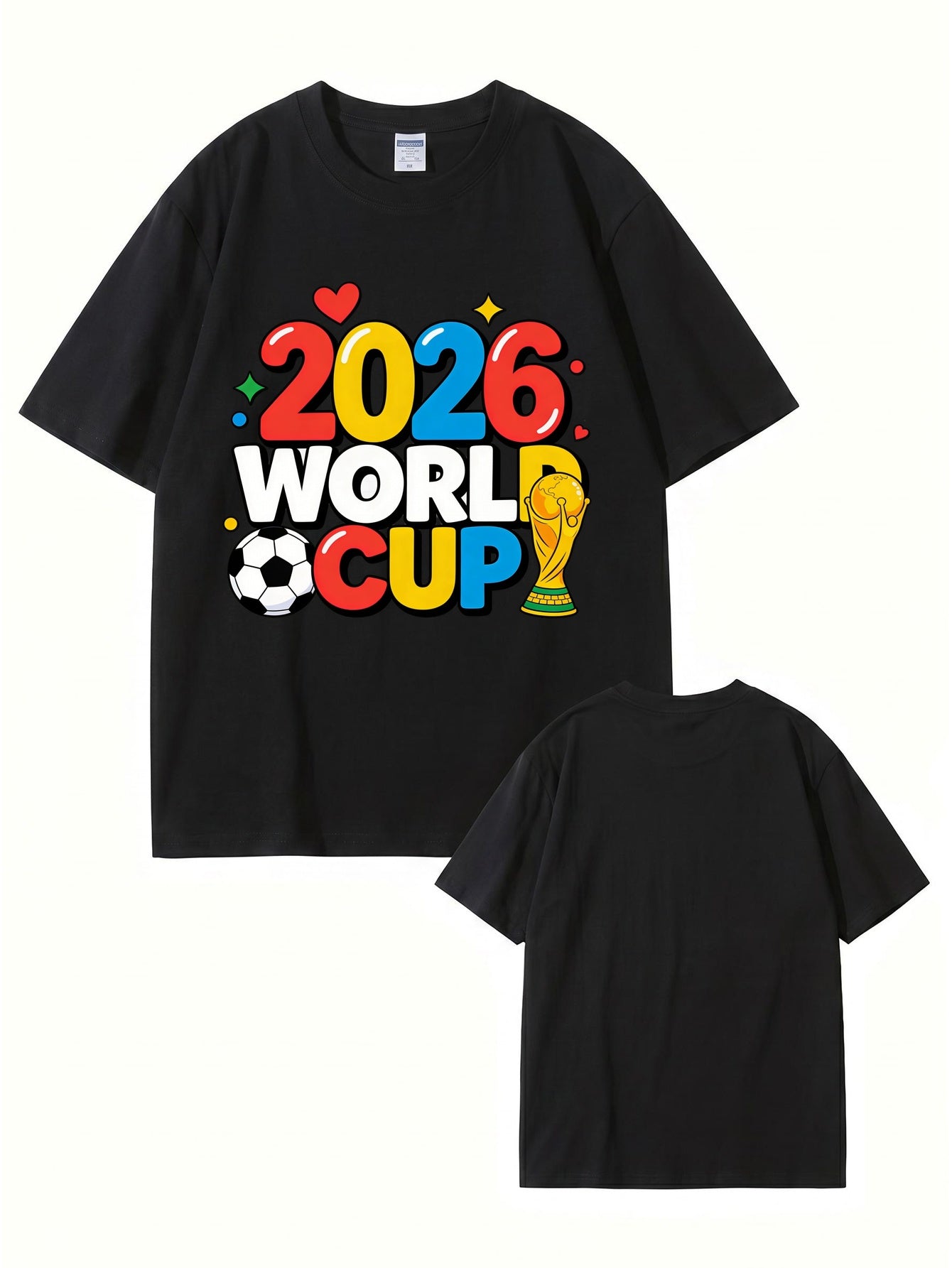 2026 World Cup Soccer Graphic T-Shirt - Premium 100% Cotton Tee