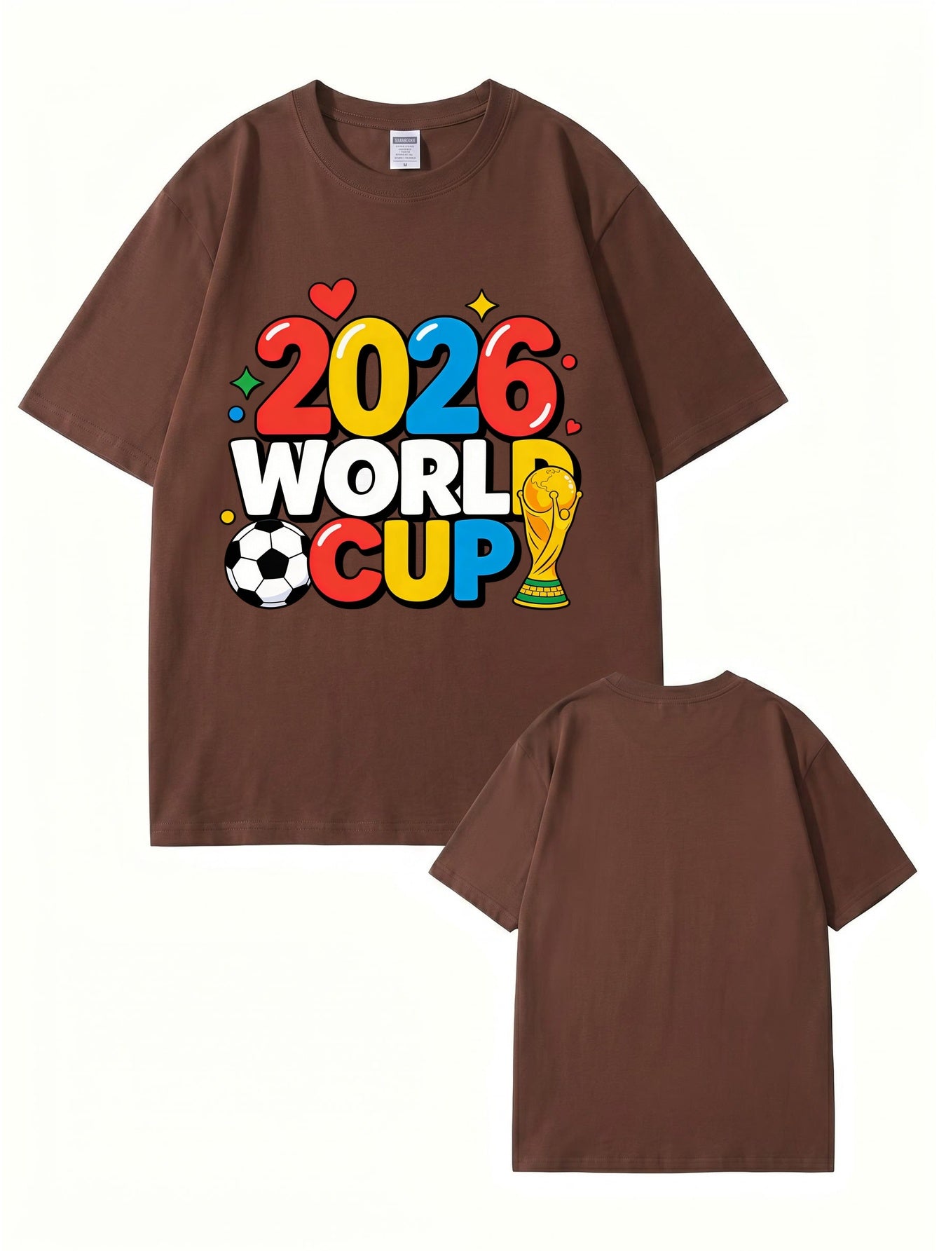 2026 World Cup Soccer Graphic T-Shirt - Premium 100% Cotton Tee