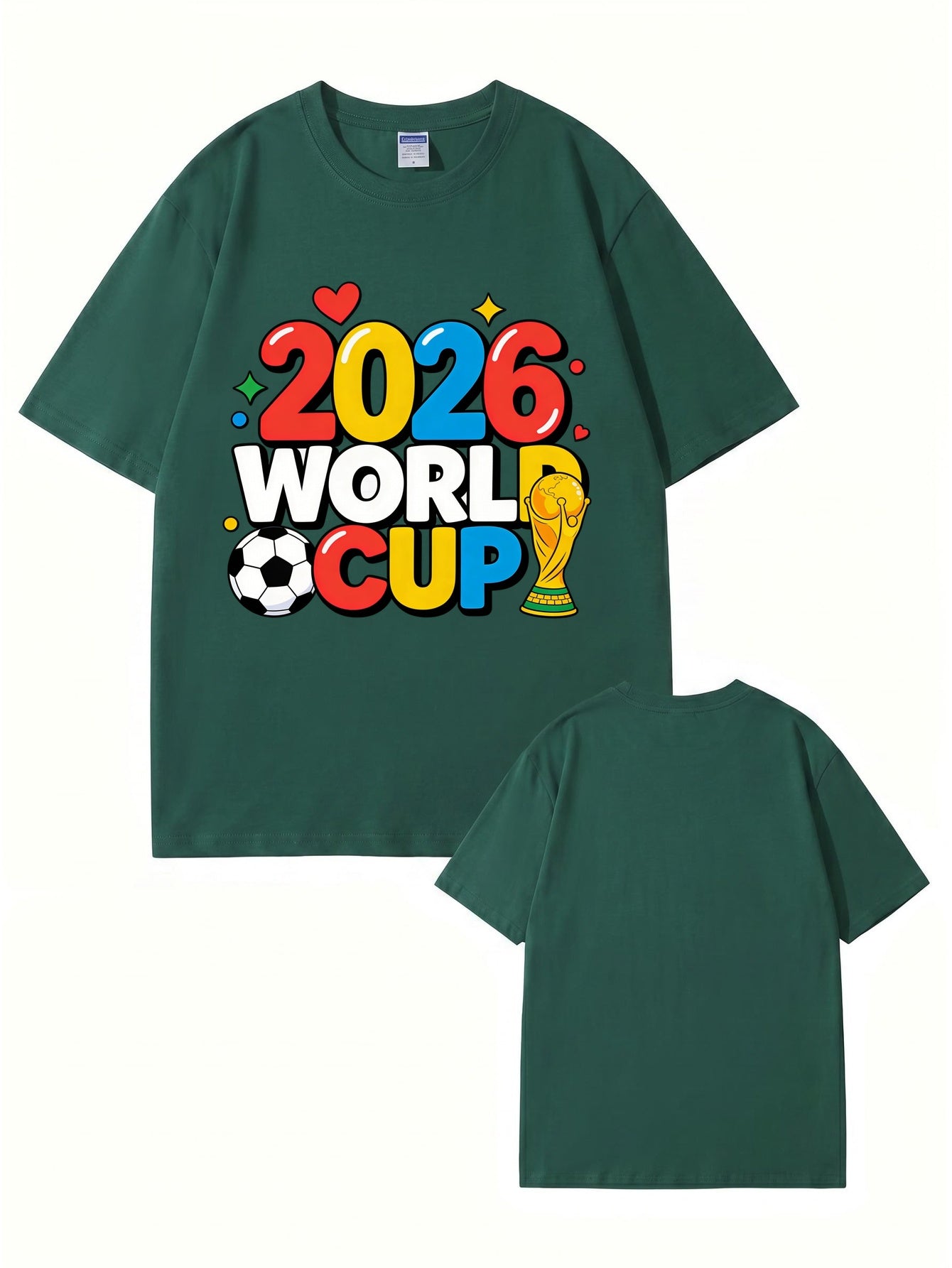 2026 World Cup Soccer Graphic T-Shirt - Premium 100% Cotton Tee