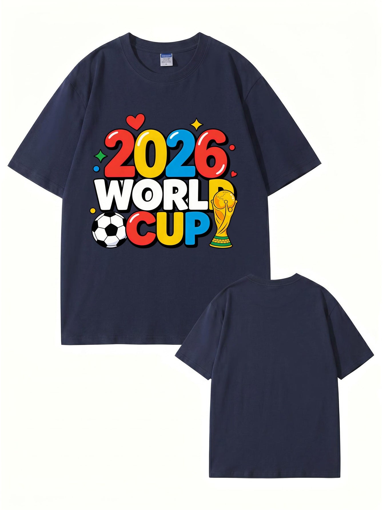 2026 World Cup Soccer Graphic T-Shirt - Premium 100% Cotton Tee