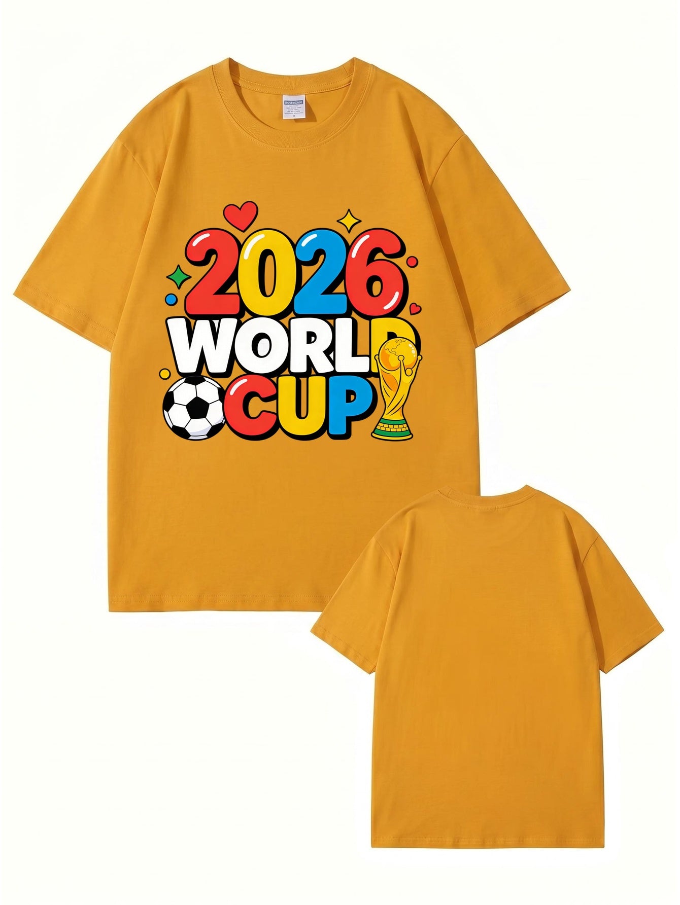 2026 World Cup Soccer Graphic T-Shirt - Premium 100% Cotton Tee