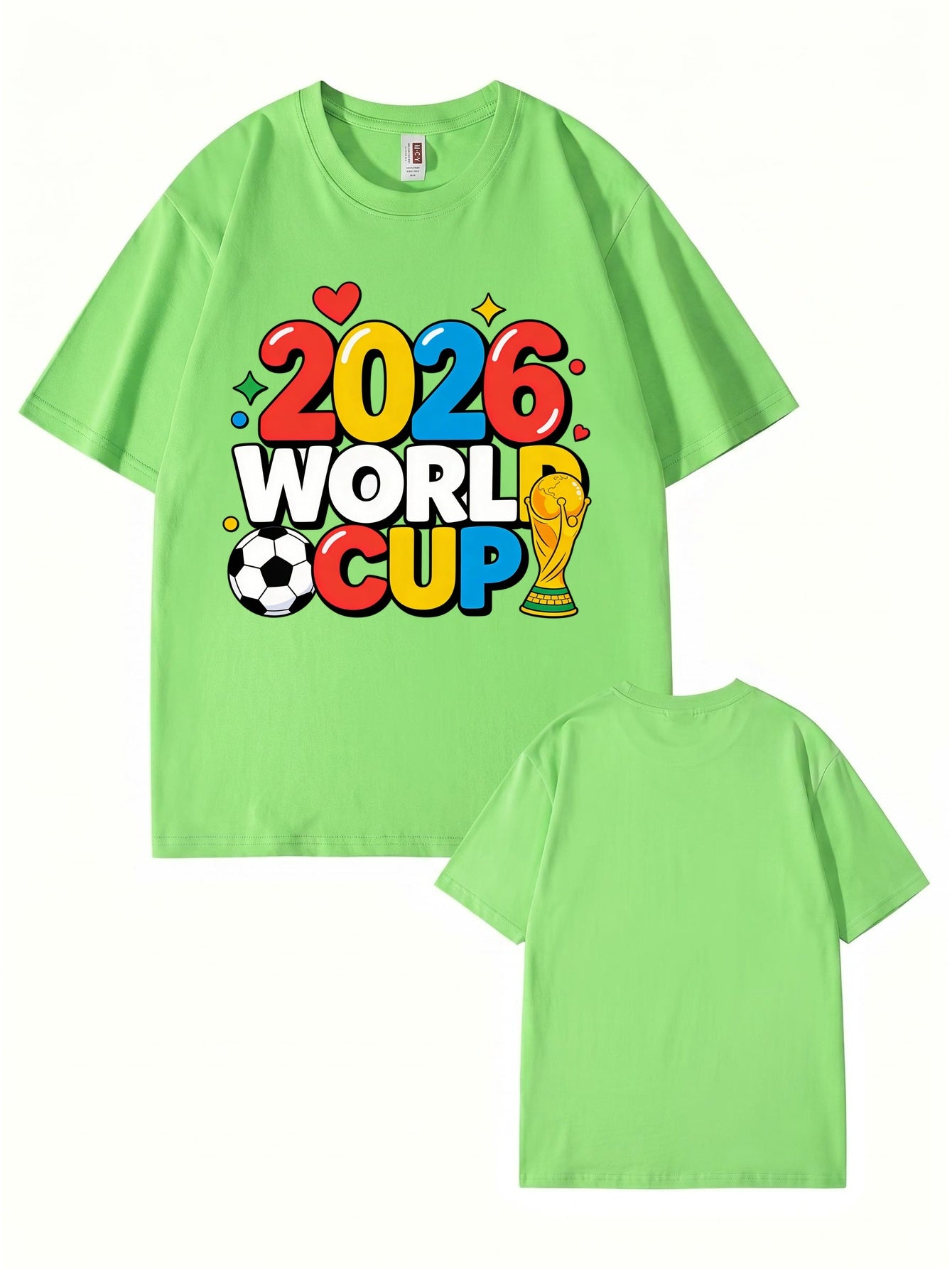 2026 World Cup Soccer Graphic T-Shirt - Premium 100% Cotton Tee