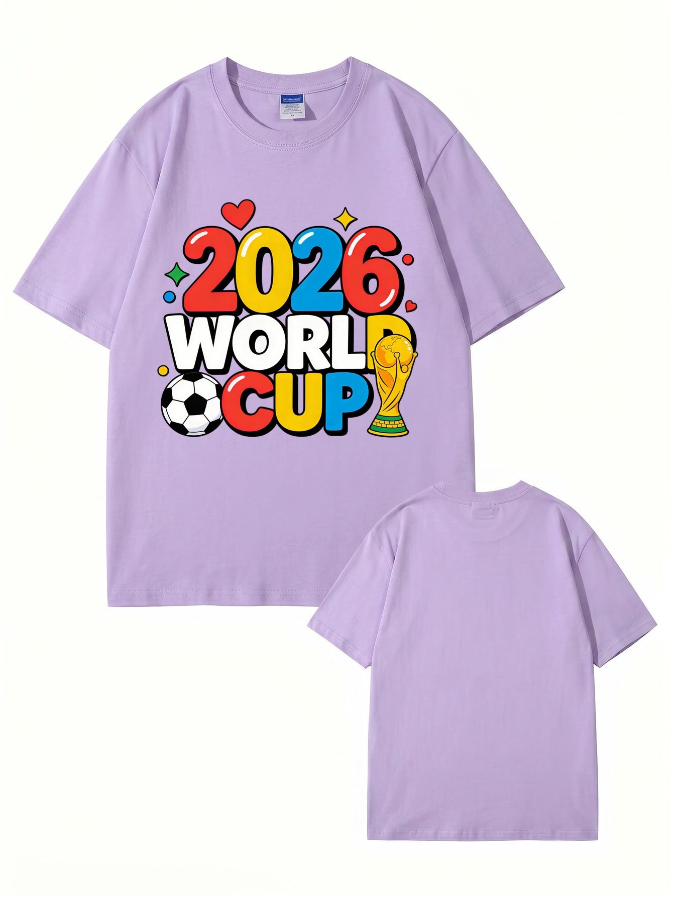 2026 World Cup Soccer Graphic T-Shirt - Premium 100% Cotton Tee