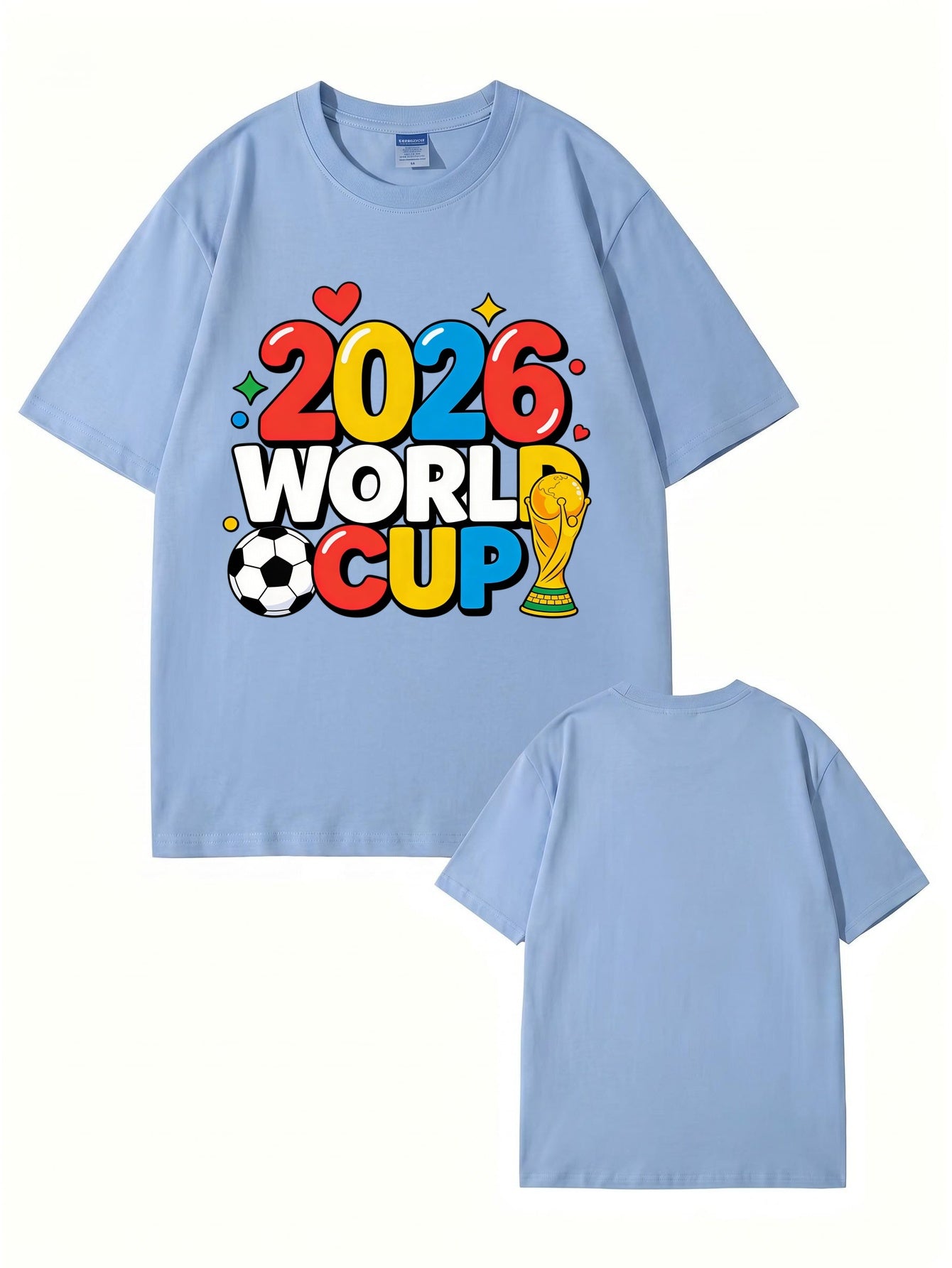 2026 World Cup Soccer Graphic T-Shirt - Premium 100% Cotton Tee