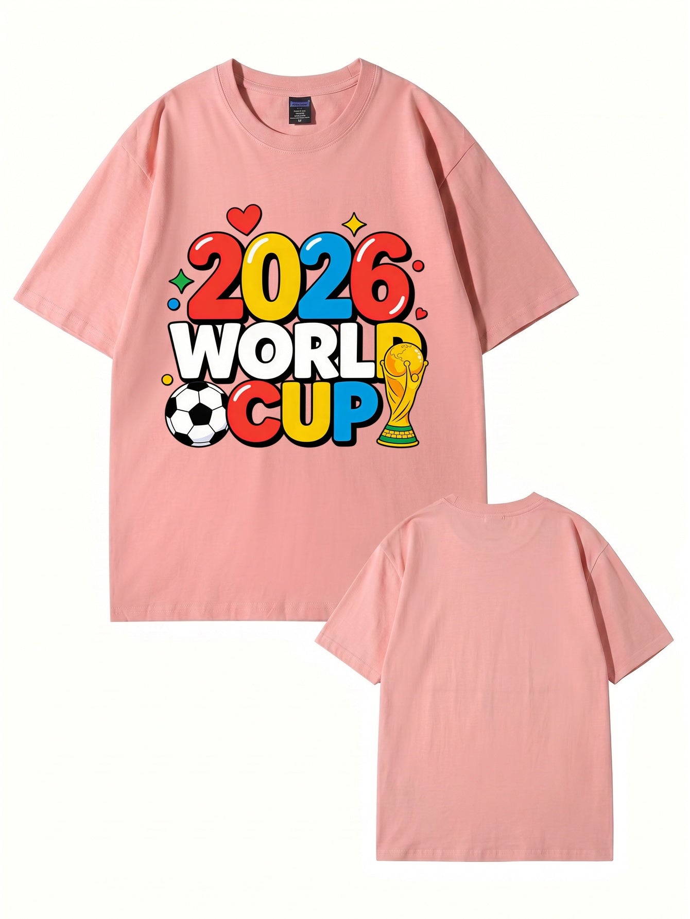 2026 World Cup Soccer Graphic T-Shirt - Premium 100% Cotton Tee