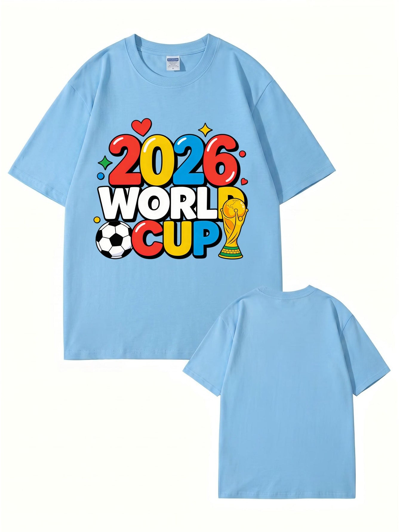2026 World Cup Soccer Graphic T-Shirt - Premium 100% Cotton Tee