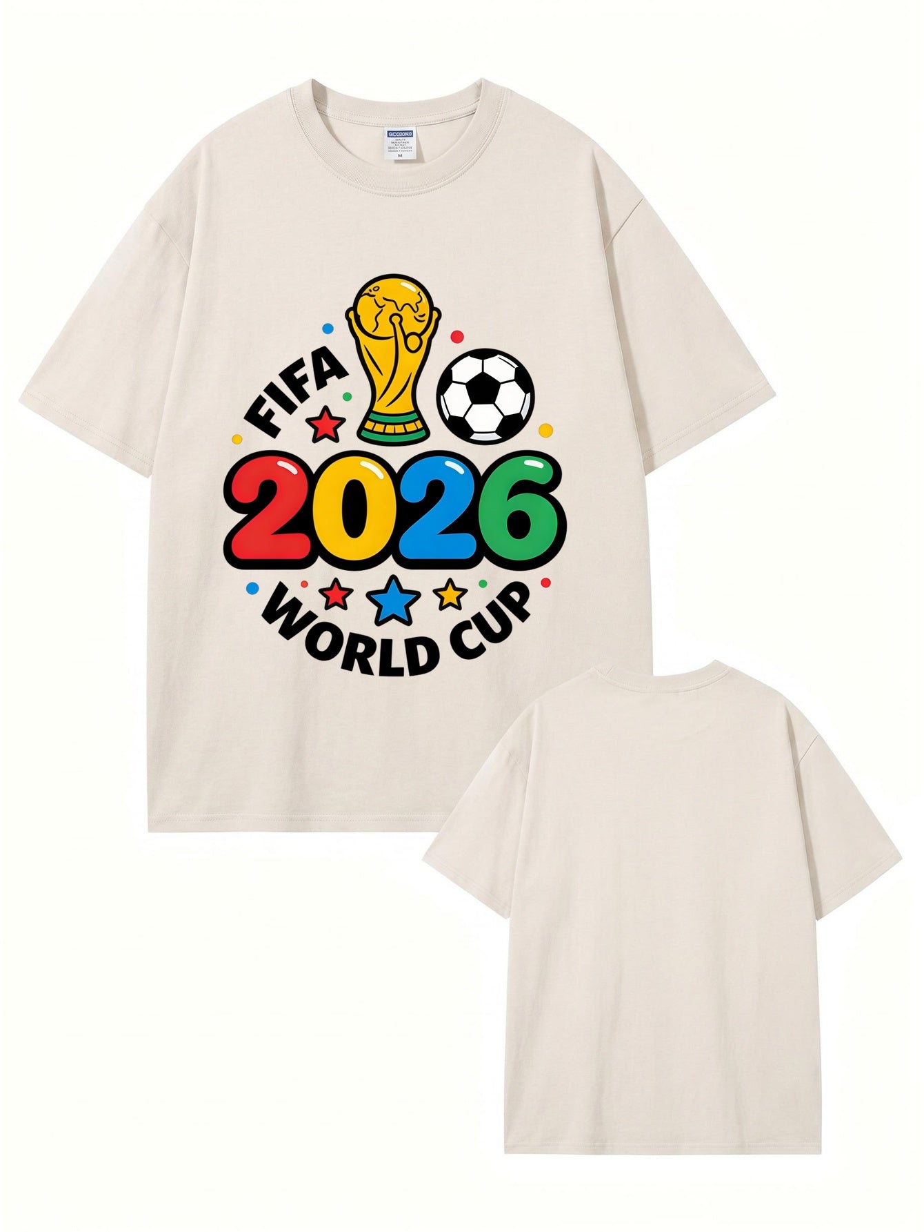 2026 FIFA World Cup Graphic T-Shirt | Vintage Washed Cotton Tee