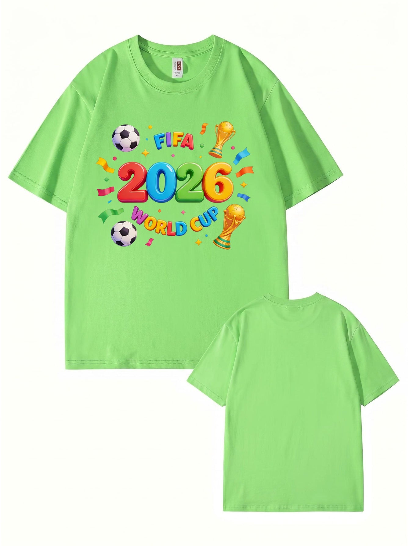 FIFA 2026 World Cup Graphic T-Shirt - Premium 200gsm Cotton Soccer Tee