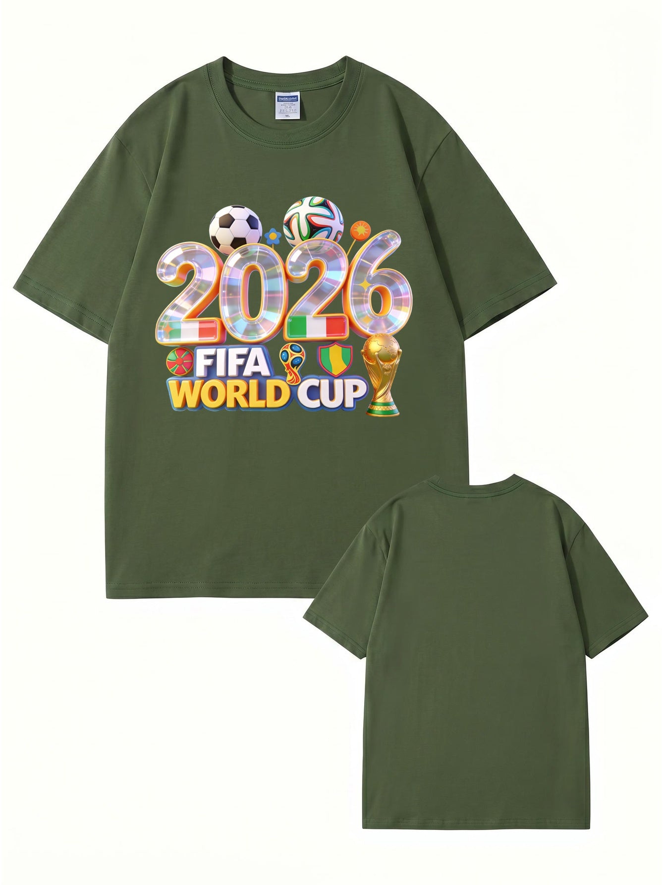 2026 FIFA World Cup Graphic T-Shirt - Premium 200GSM Cotton Tee