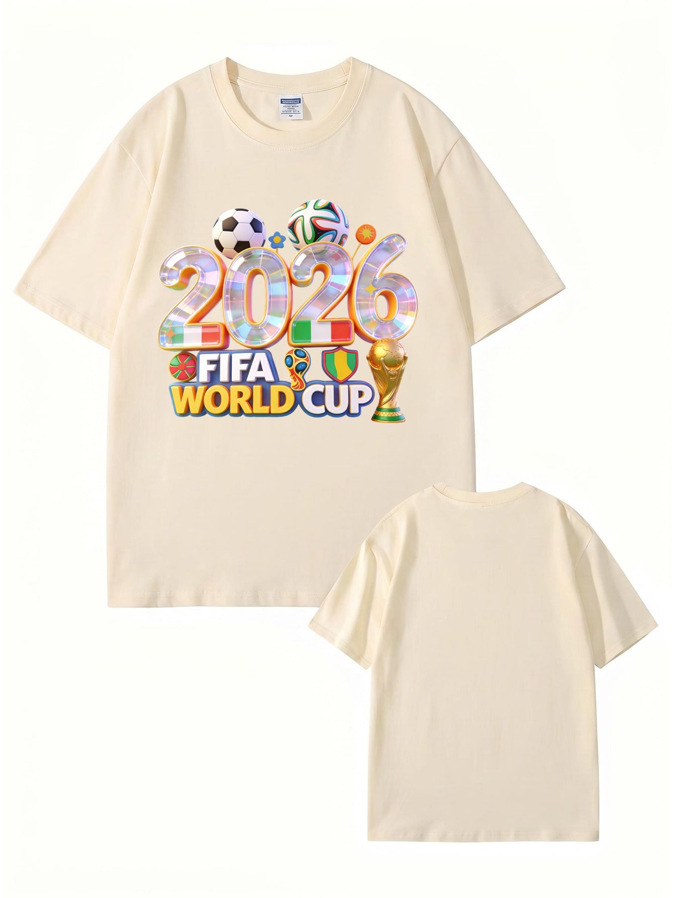 2026 FIFA World Cup Graphic T-Shirt - Premium 200GSM Cotton Tee