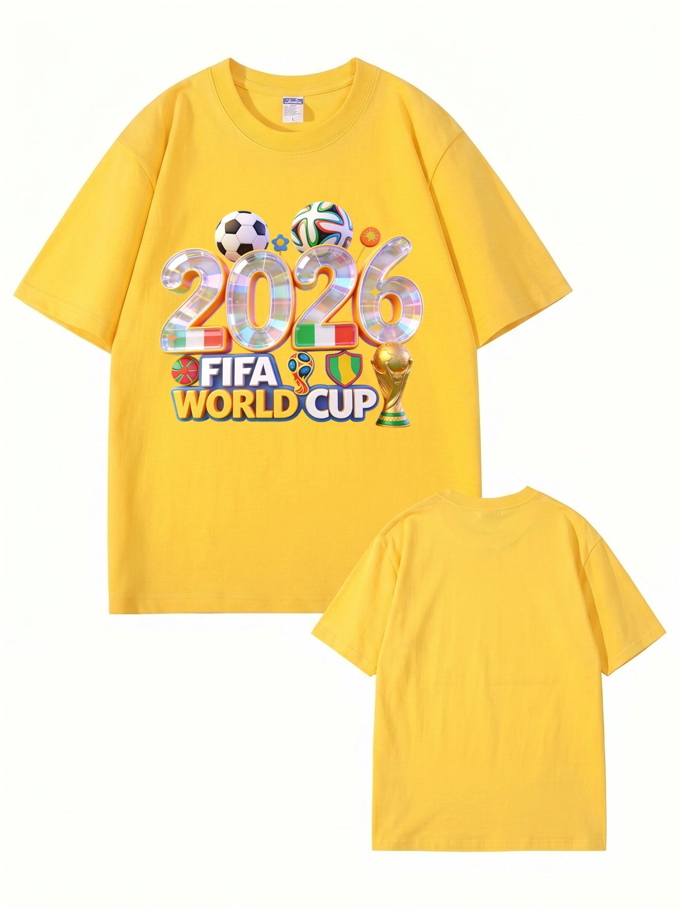 2026 FIFA World Cup Graphic T-Shirt - Premium 200GSM Cotton Tee