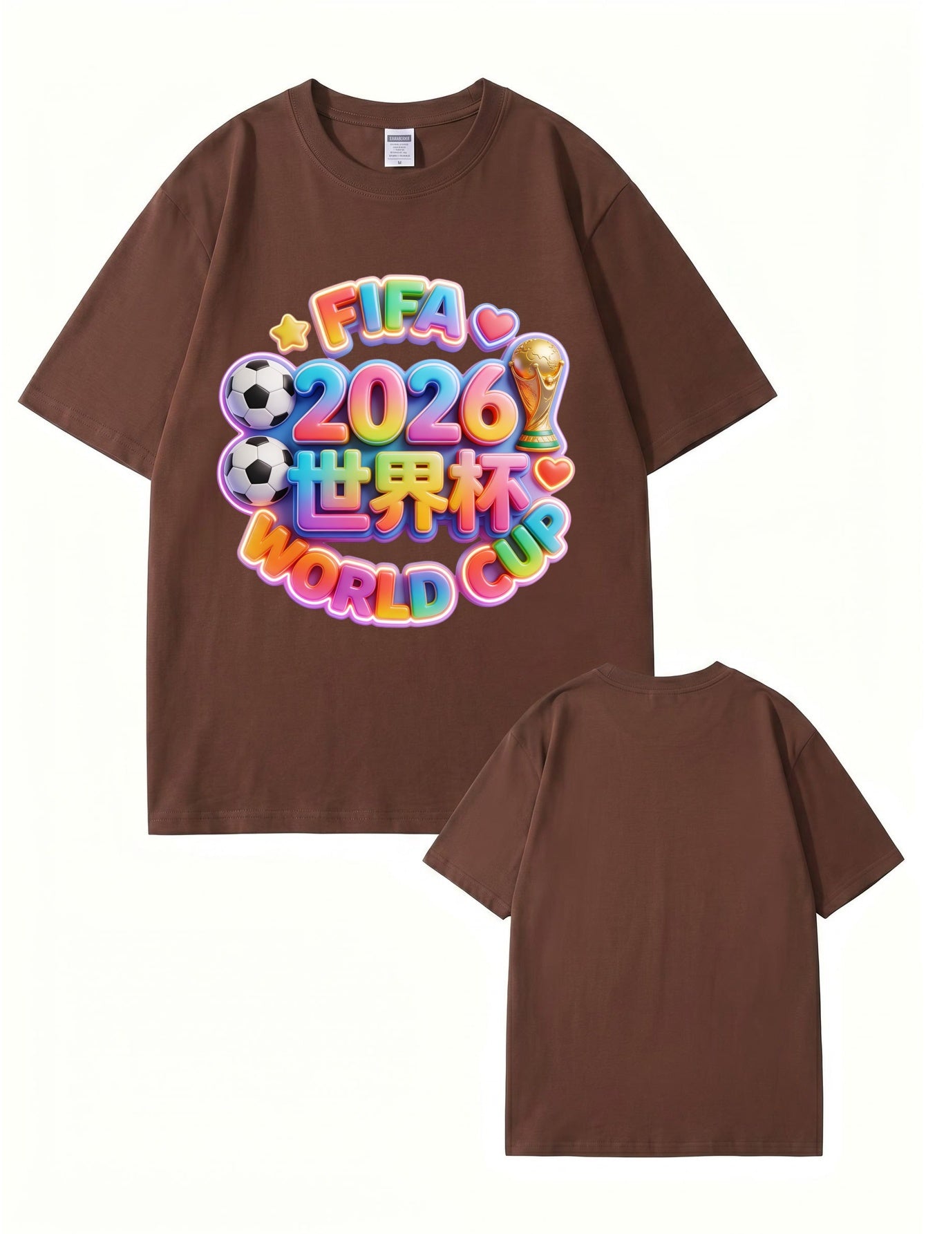 2026 FIFA World Cup Graphic T-Shirt - Vibrant 3D Soccer Fan Tee