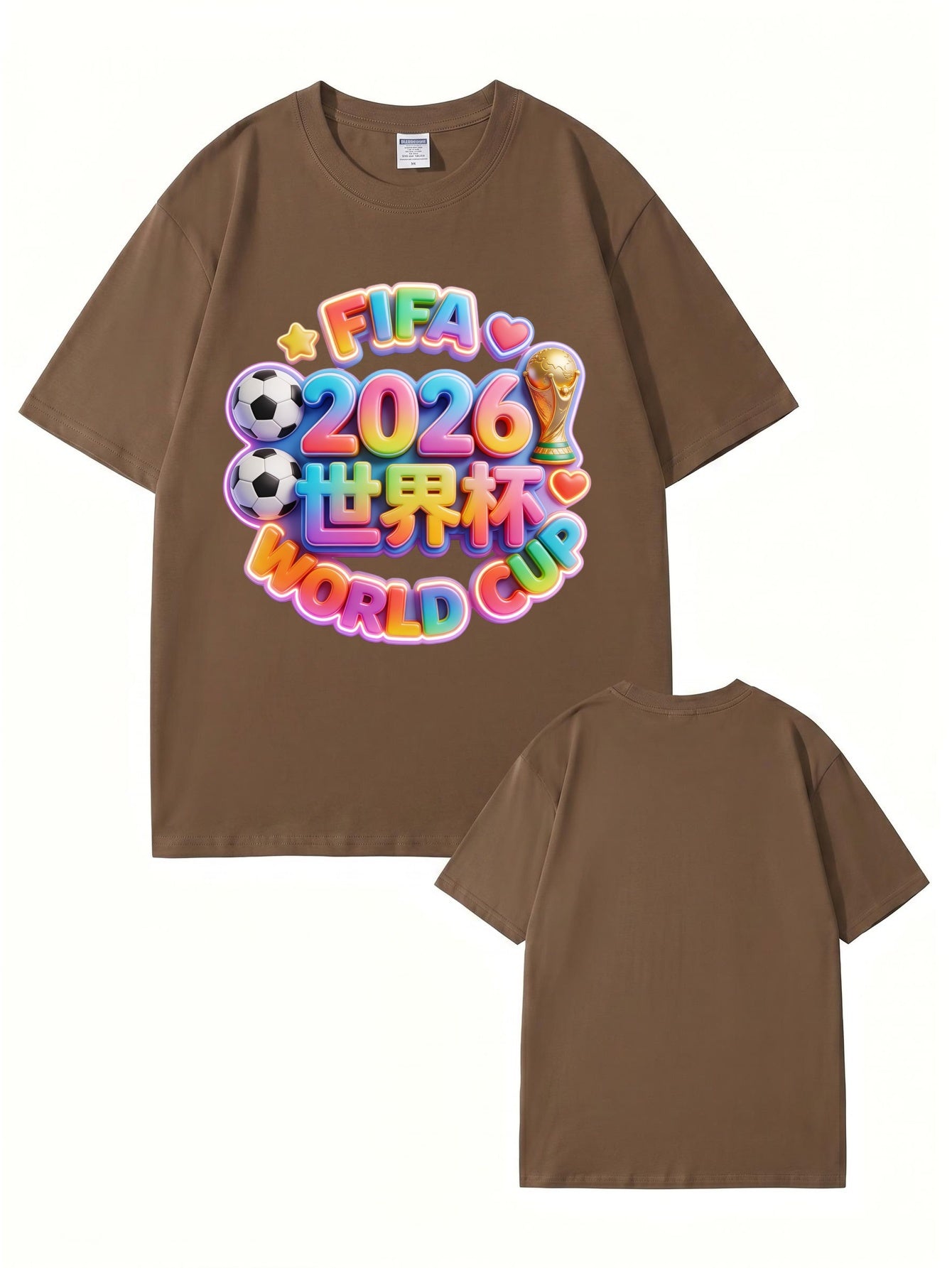 2026 FIFA World Cup Graphic T-Shirt - Vibrant 3D Soccer Fan Tee