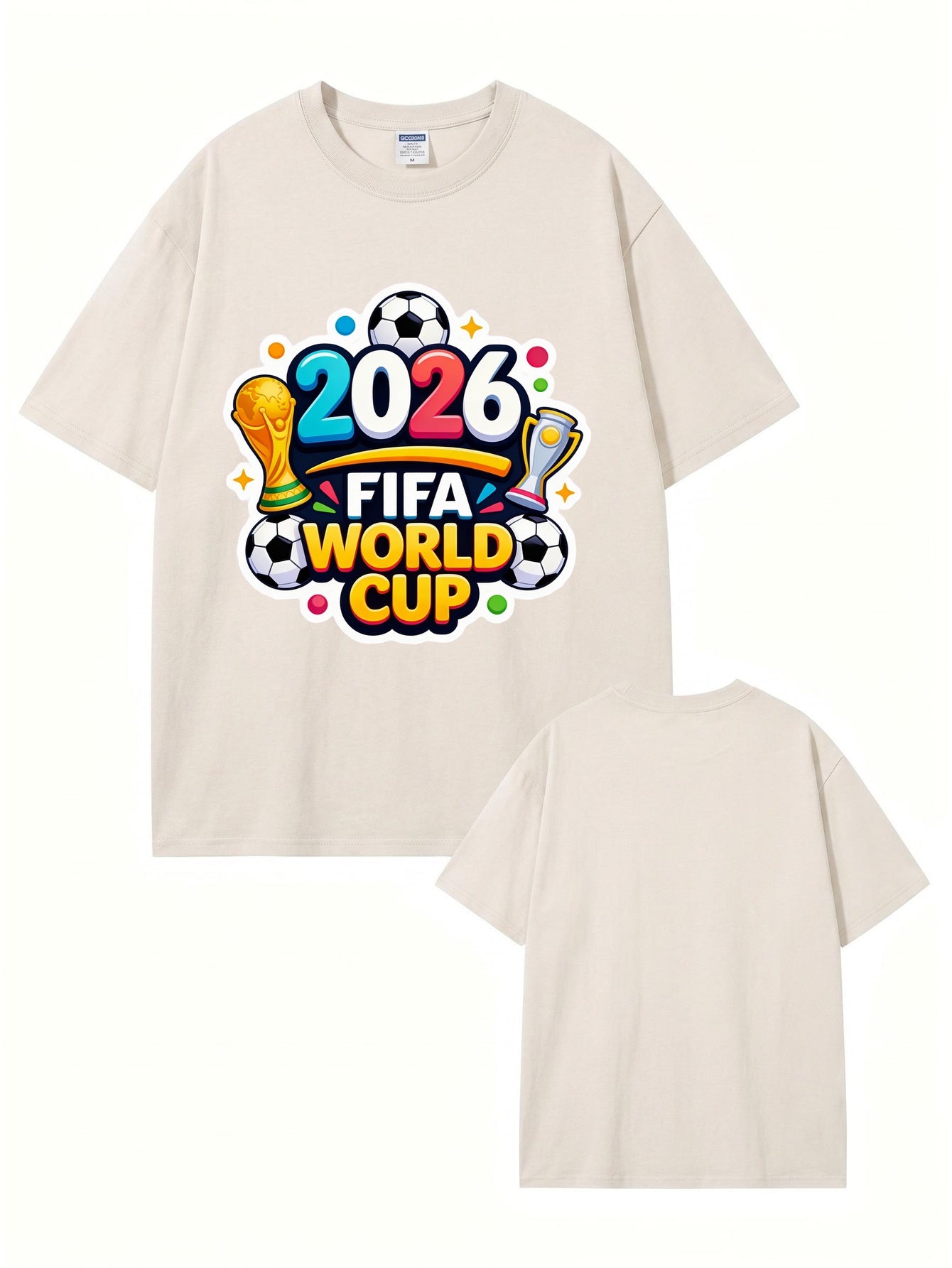 2026 FIFA World Cup Graphic T-Shirt - Premium Heavyweight Vintage Wash Cotton