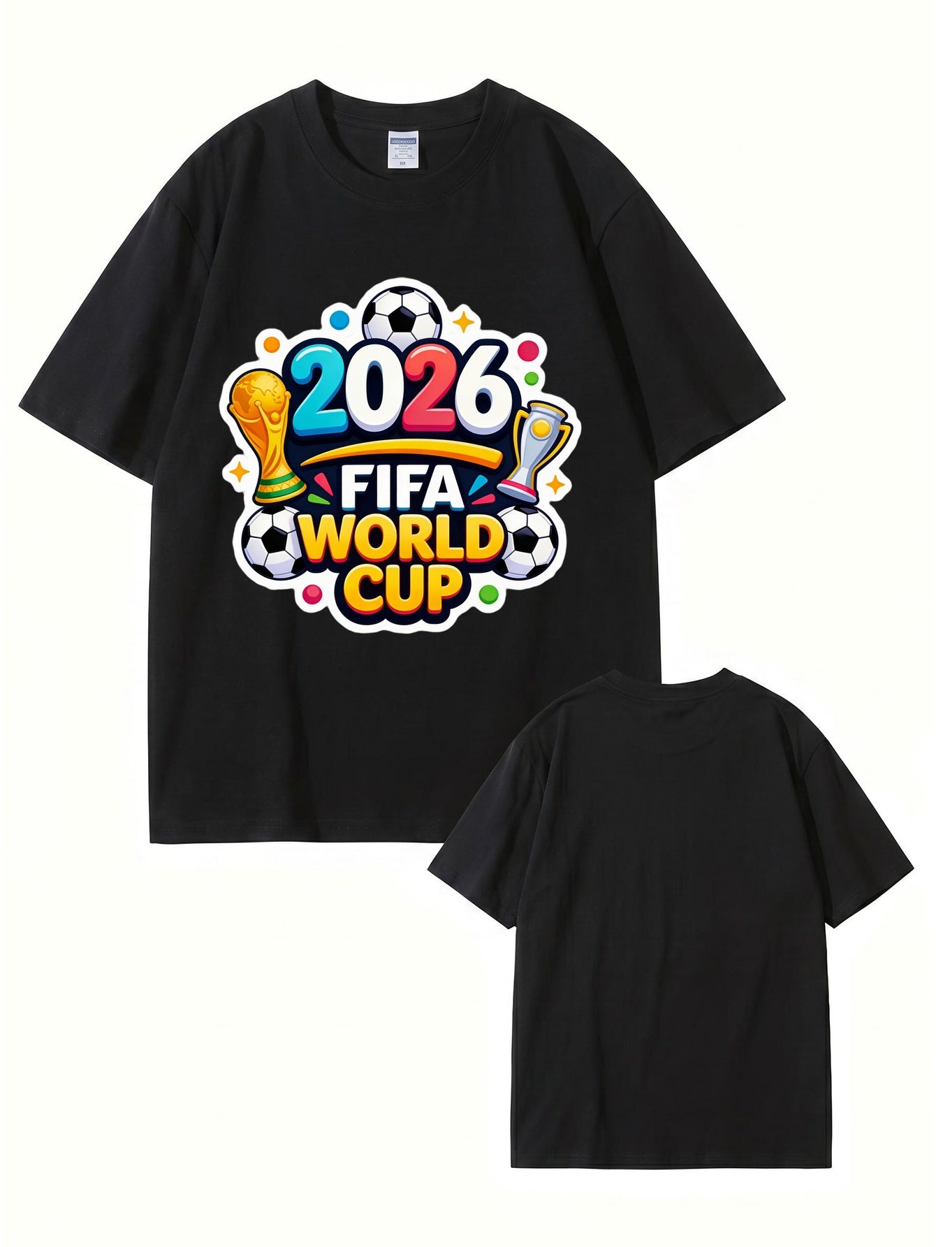 2026 FIFA World Cup Graphic T-Shirt - Premium 200gsm Cotton Soccer Tee
