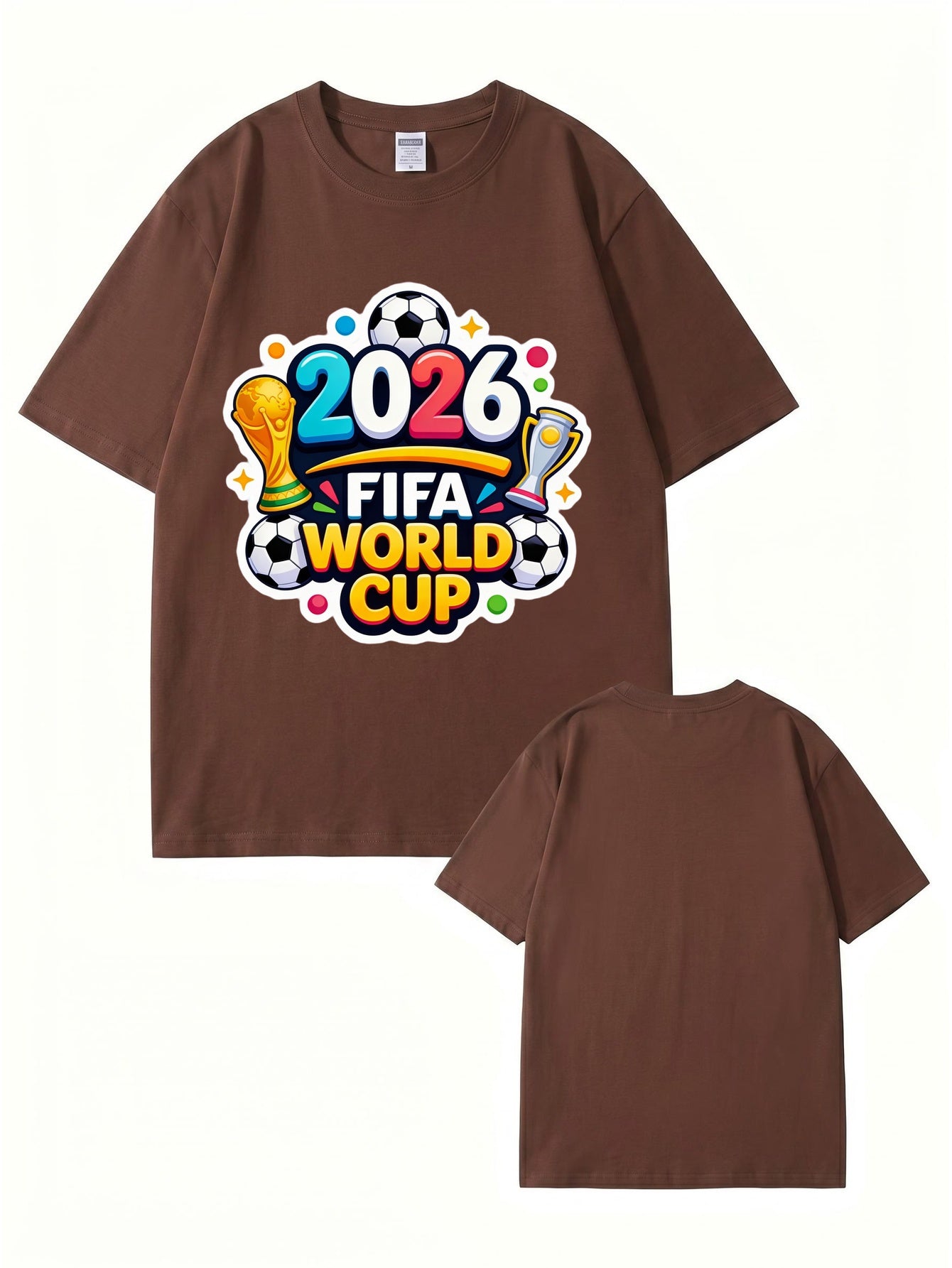 2026 FIFA World Cup Graphic T-Shirt - Premium 200gsm Cotton Soccer Tee
