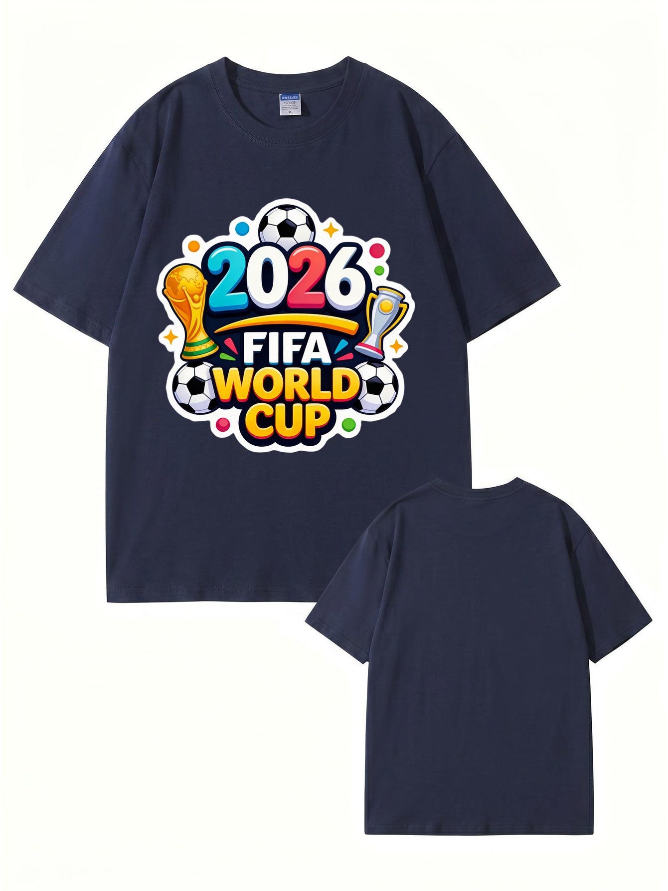 2026 FIFA World Cup Graphic T-Shirt - Premium 200gsm Cotton Soccer Tee