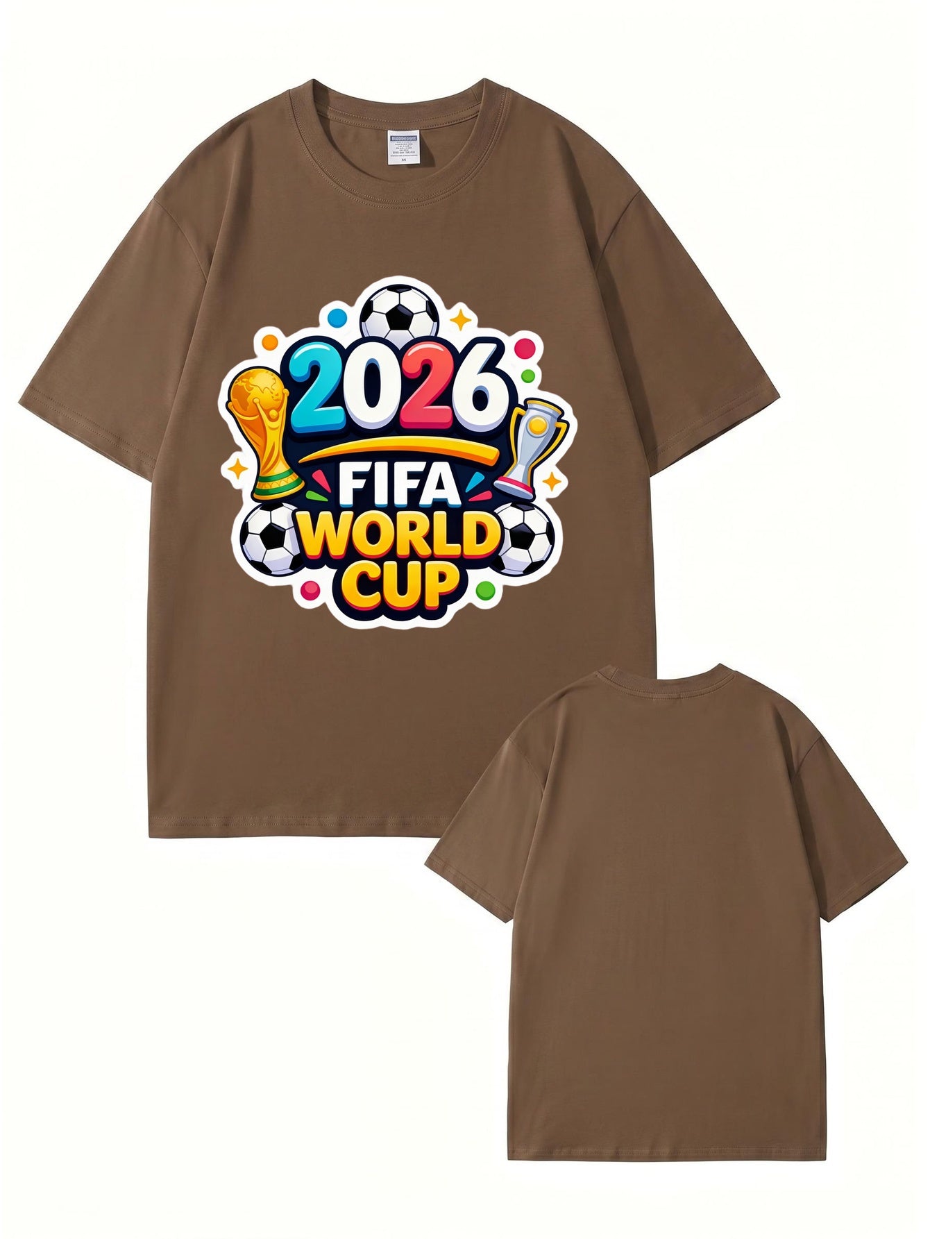 2026 FIFA World Cup Graphic T-Shirt - Premium 200gsm Cotton Soccer Tee