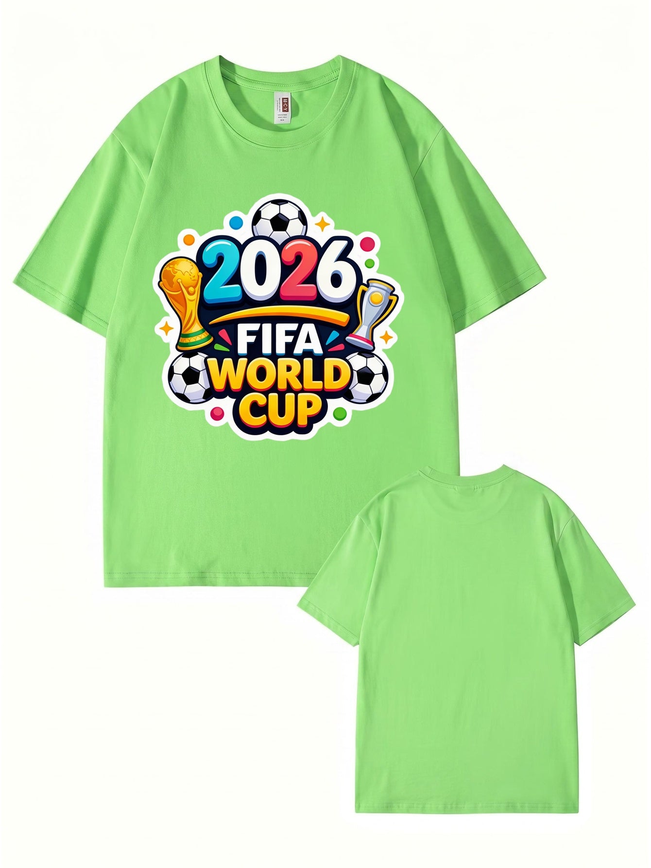 2026 FIFA World Cup Graphic T-Shirt - Premium 200gsm Cotton Soccer Tee