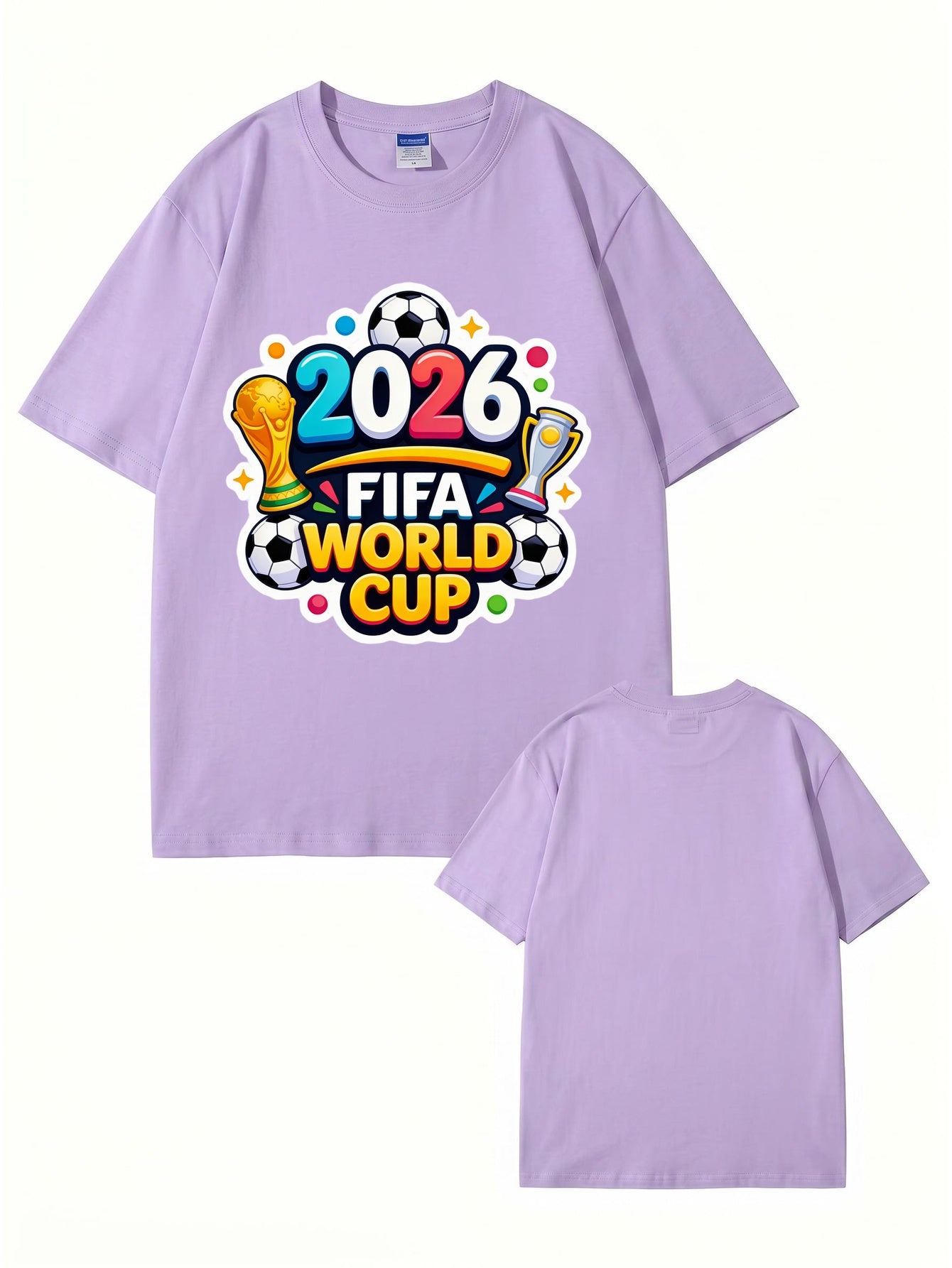 2026 FIFA World Cup Graphic T-Shirt - Premium 200gsm Cotton Soccer Tee
