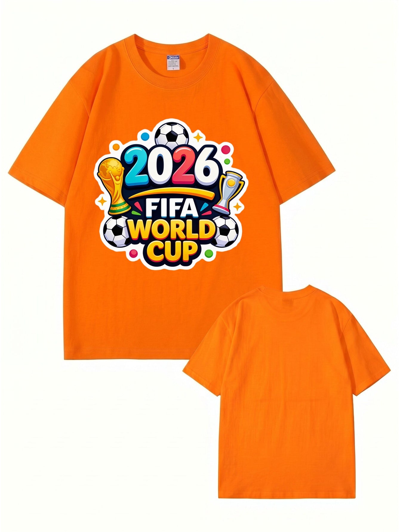 2026 FIFA World Cup Graphic T-Shirt - Premium 200gsm Cotton Soccer Tee