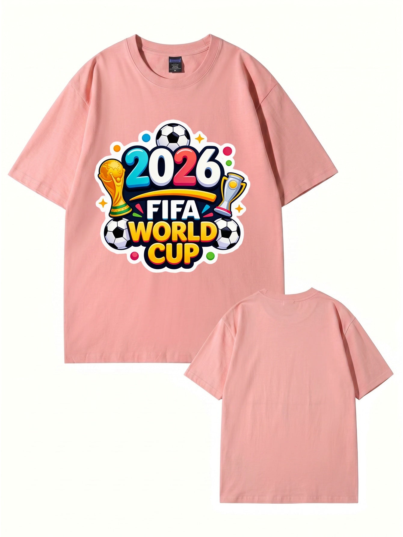 2026 FIFA World Cup Graphic T-Shirt - Premium 200gsm Cotton Soccer Tee