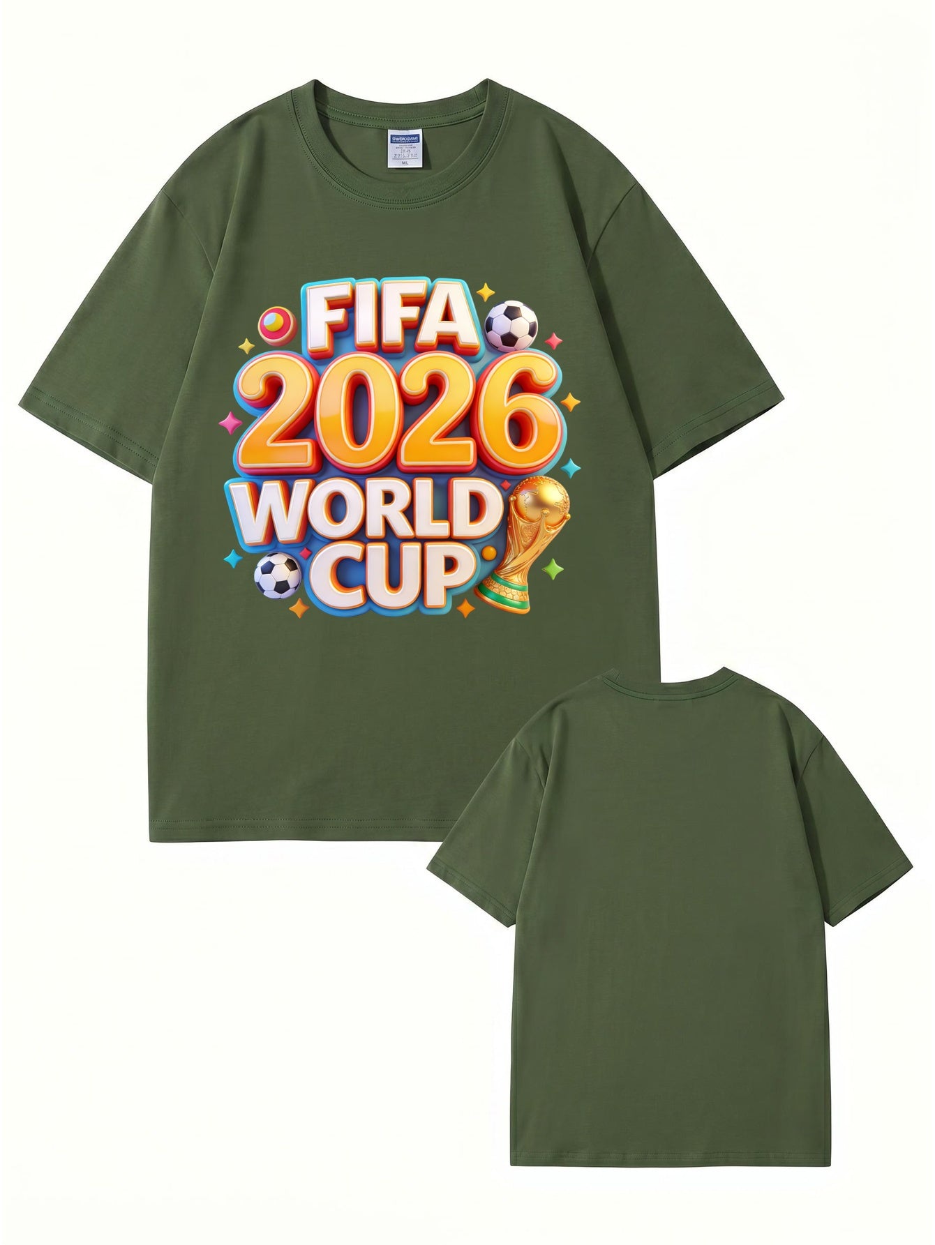 FIFA 2026 World Cup Graphic T-Shirt - Premium 200GSM Cotton Tee