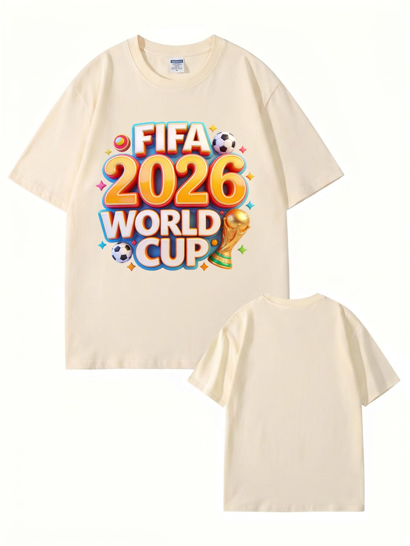 FIFA 2026 World Cup Graphic T-Shirt - Premium 200GSM Cotton Tee