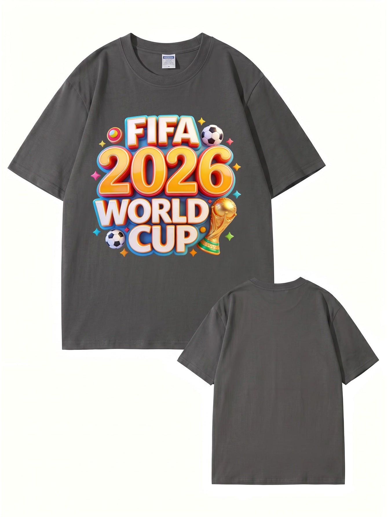 FIFA 2026 World Cup Graphic T-Shirt - Premium 200GSM Cotton Tee