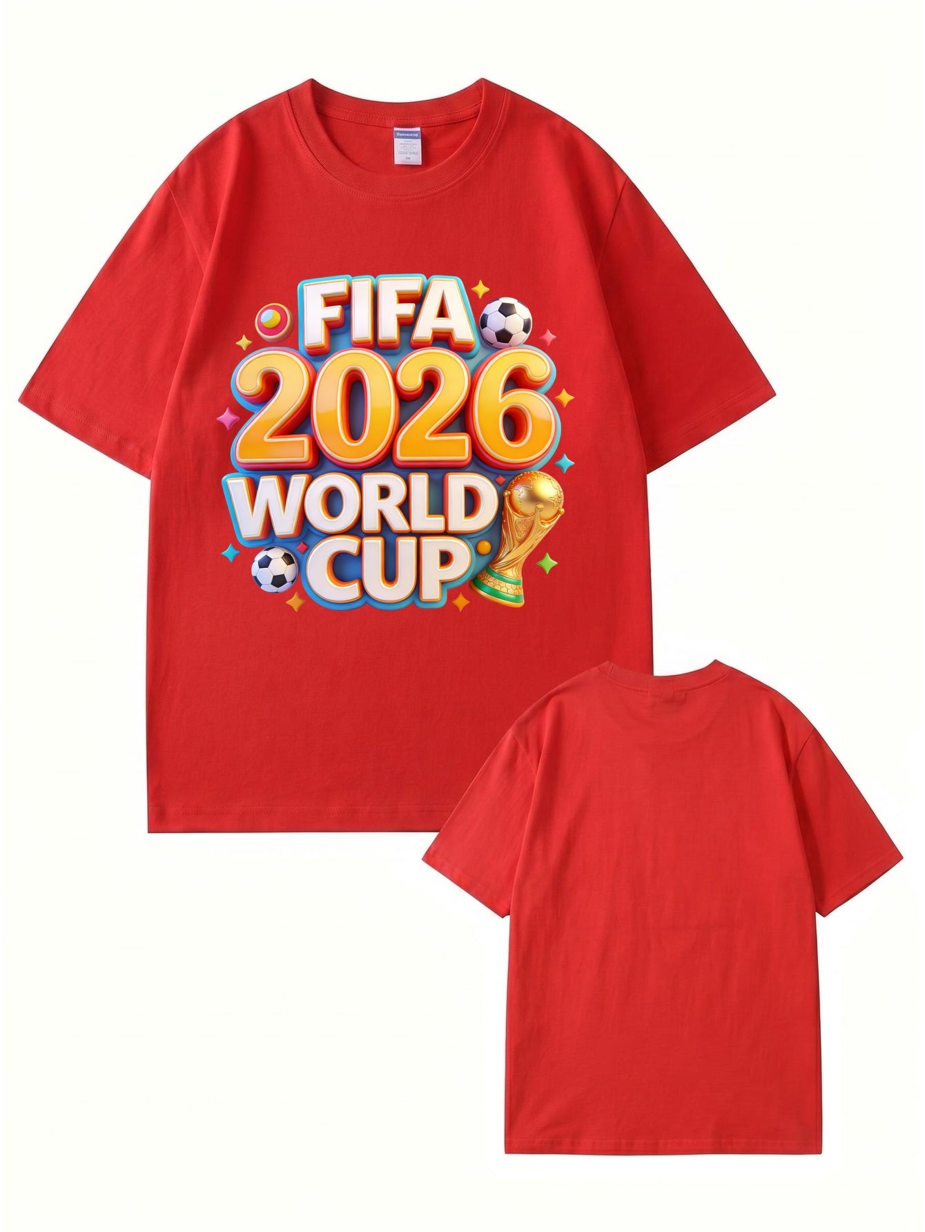 FIFA 2026 World Cup Graphic T-Shirt - Premium 200GSM Cotton Tee