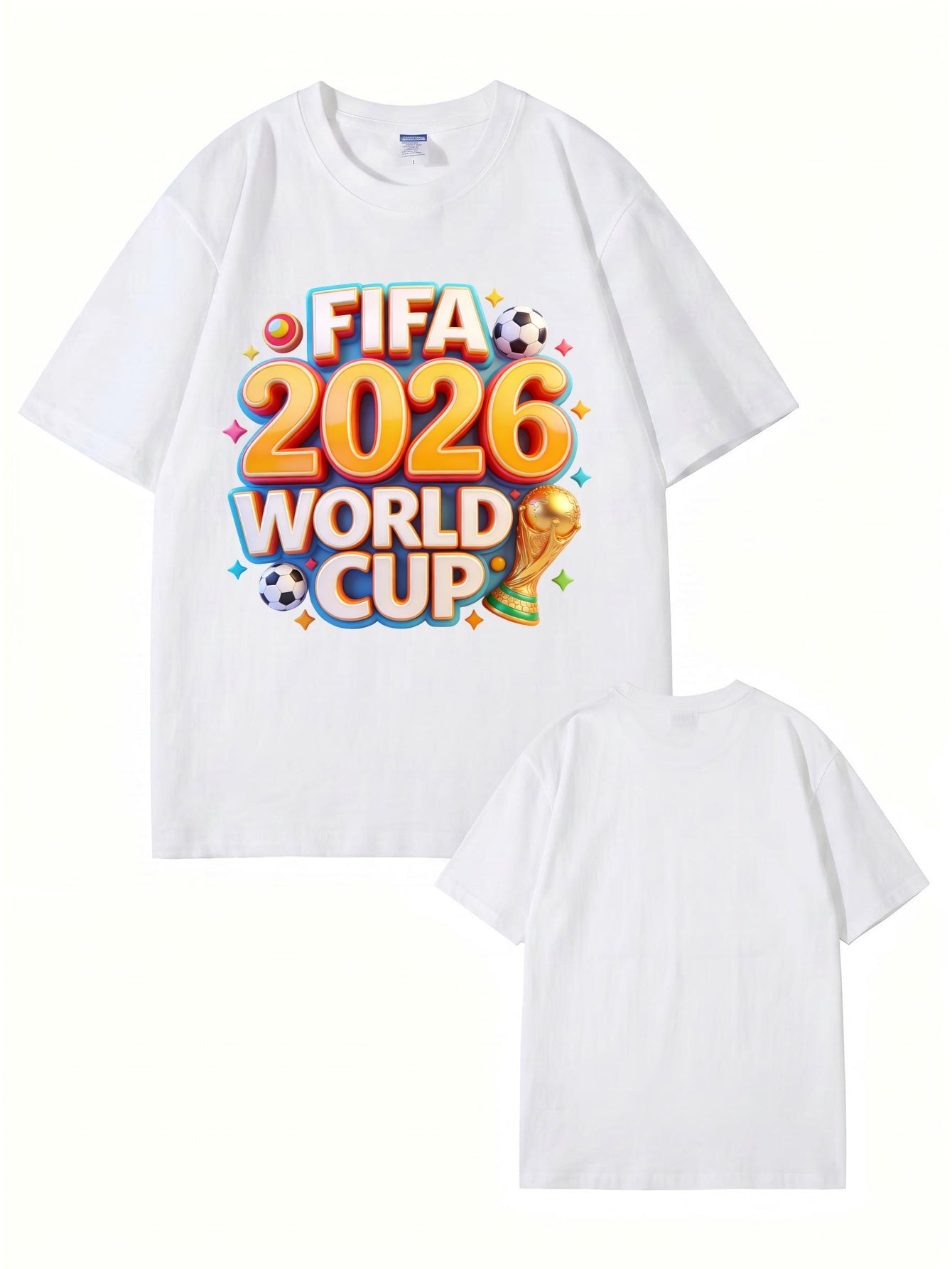 FIFA 2026 World Cup Graphic T-Shirt - Premium 200GSM Cotton Tee