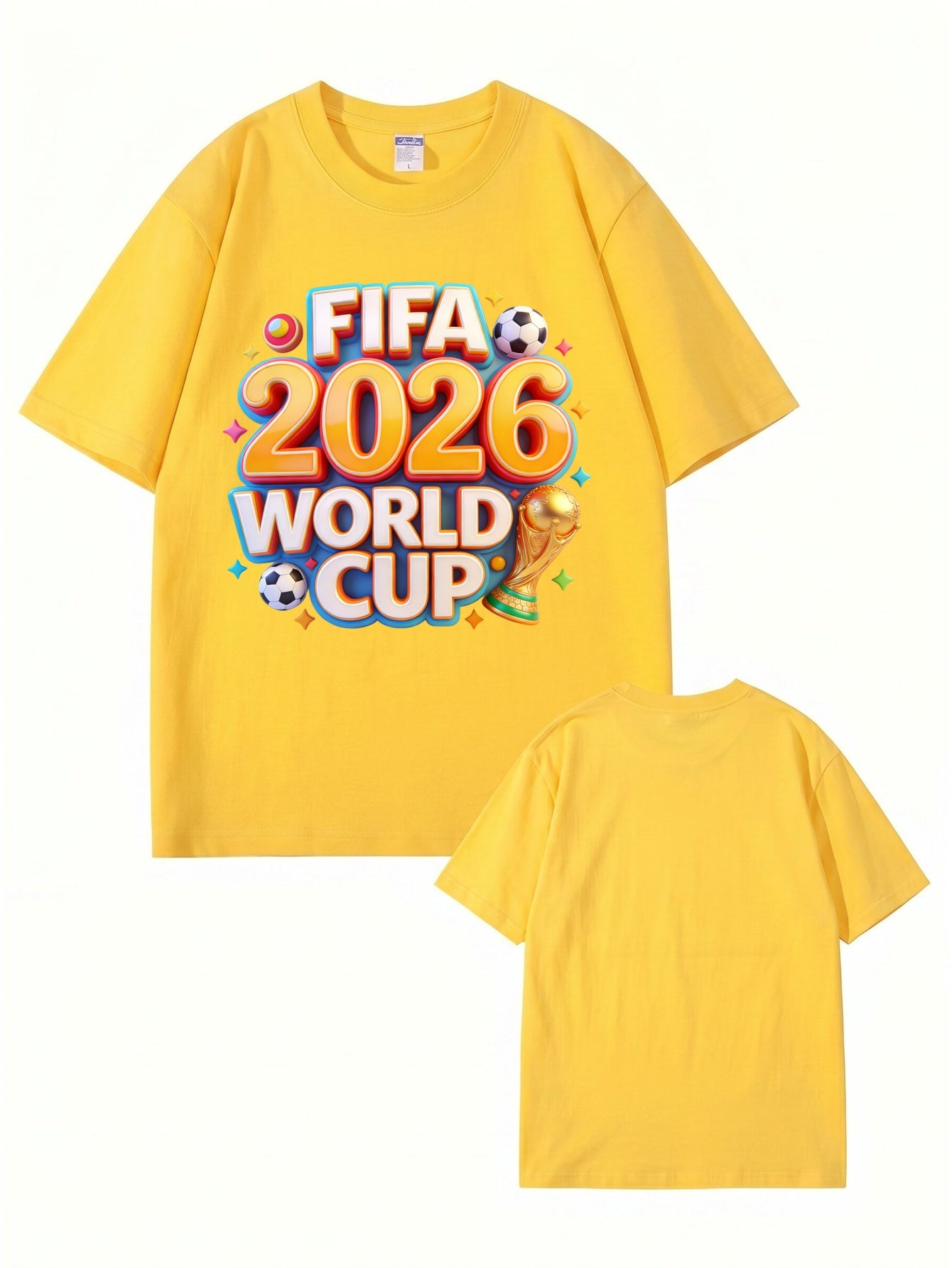 FIFA 2026 World Cup Graphic T-Shirt - Premium 200GSM Cotton Tee