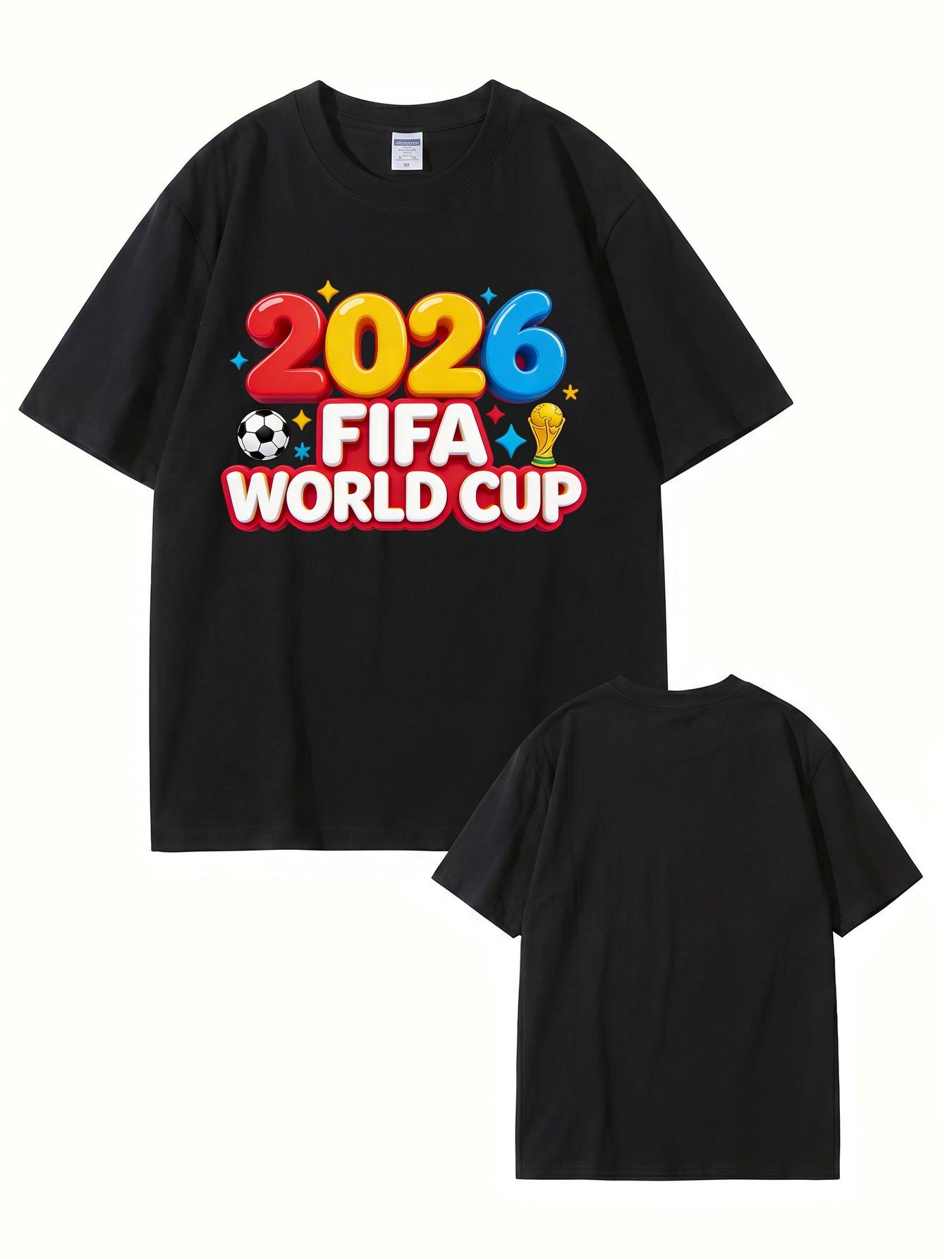 2026 FIFA World Cup Graphic Print T-Shirt - Premium Cotton Soccer Tee