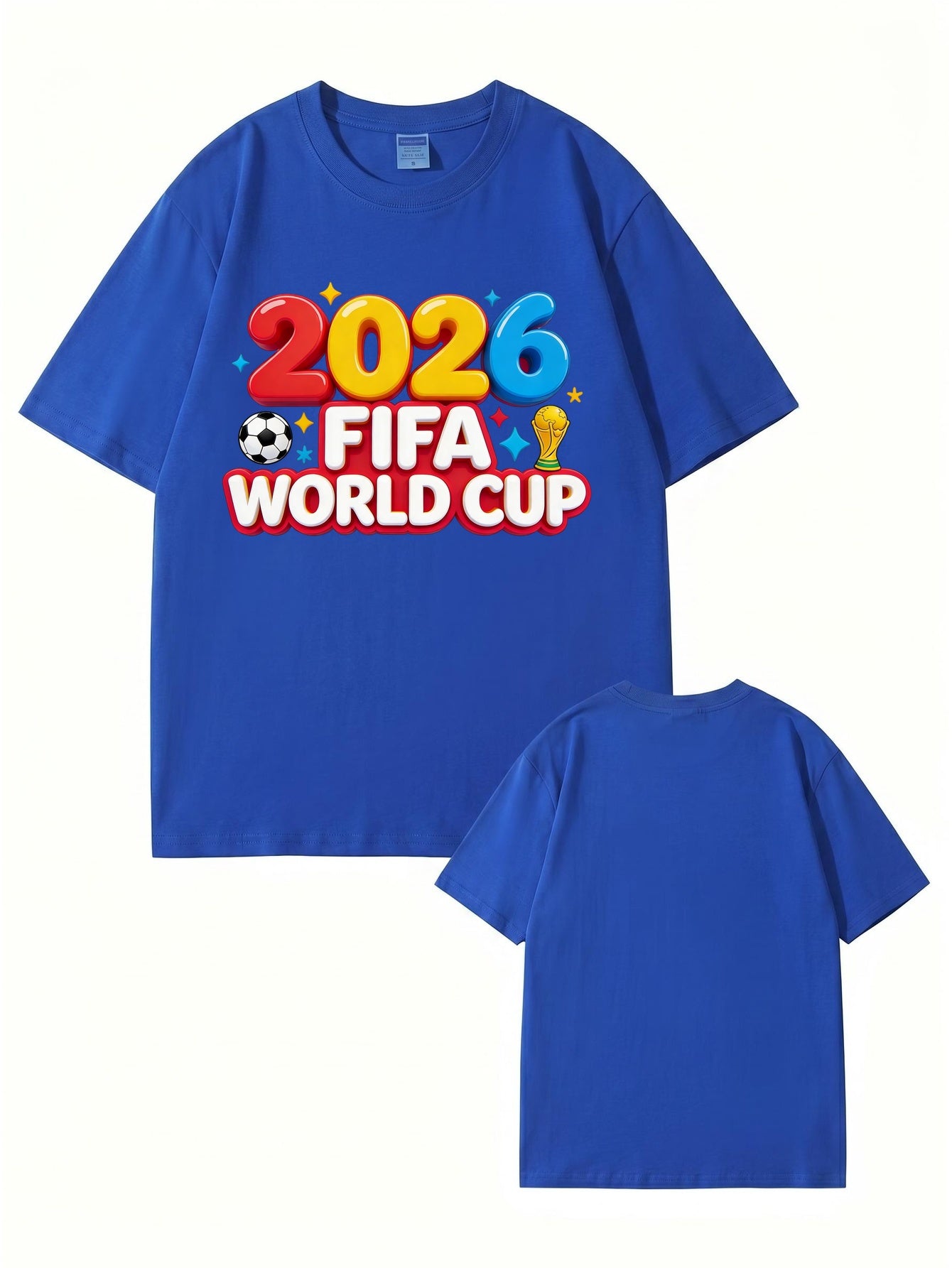 2026 FIFA World Cup Graphic Print T-Shirt - Premium Cotton Soccer Tee
