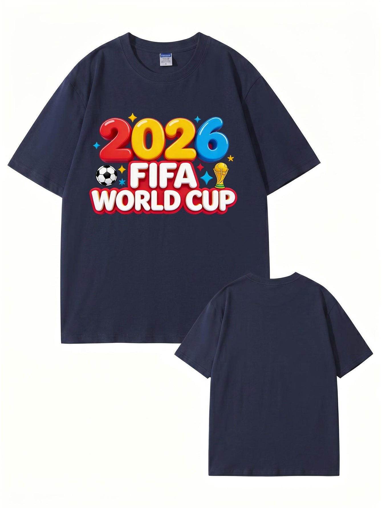 2026 FIFA World Cup Graphic Print T-Shirt - Premium Cotton Soccer Tee