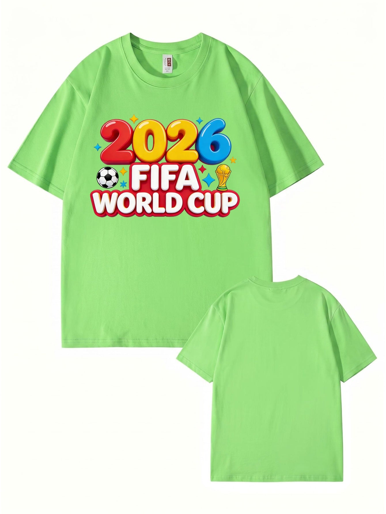 2026 FIFA World Cup Graphic Print T-Shirt - Premium Cotton Soccer Tee