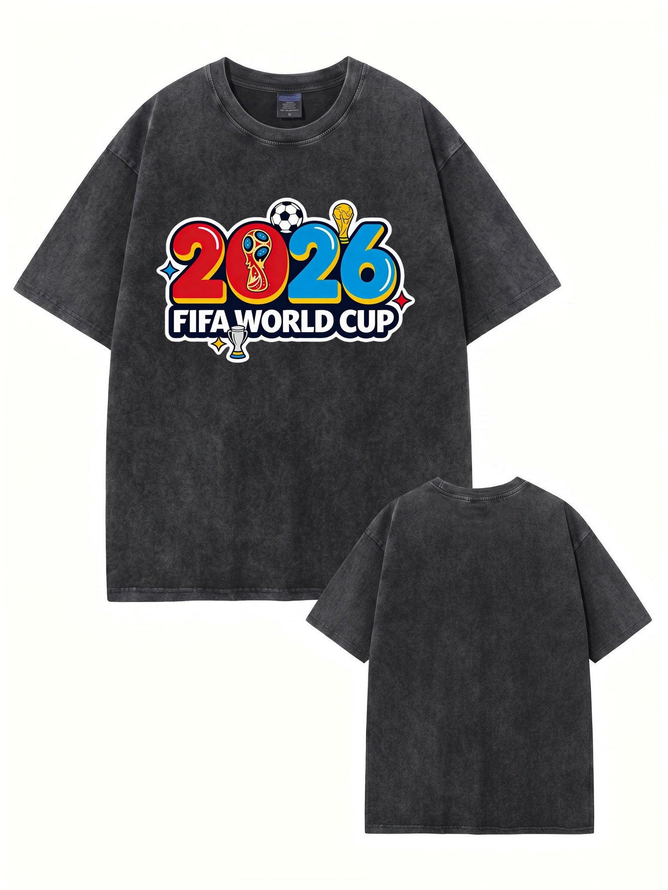 2026 FIFA World Cup Vintage Washed Graphic T-Shirt
