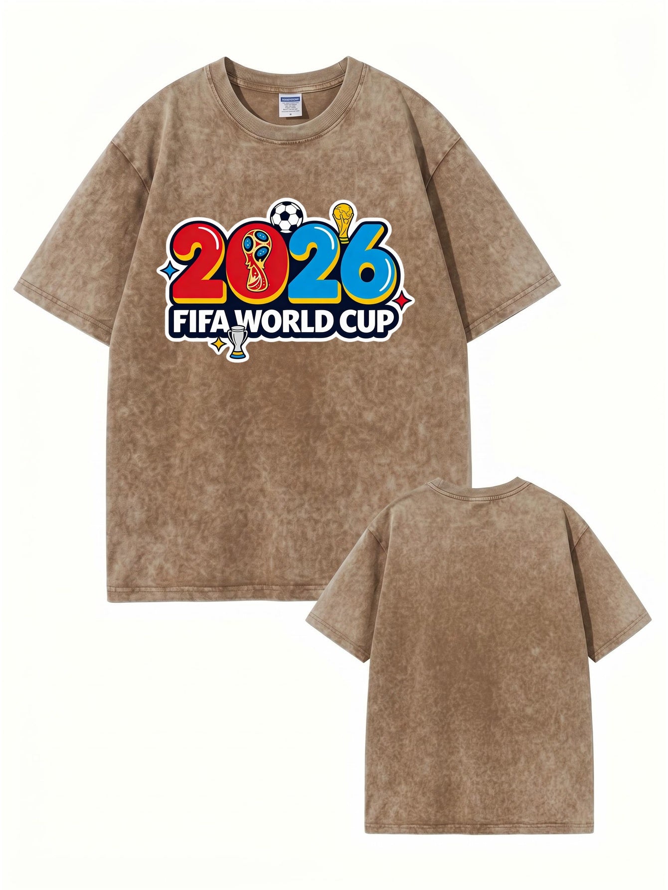 2026 FIFA World Cup Vintage Washed Graphic T-Shirt